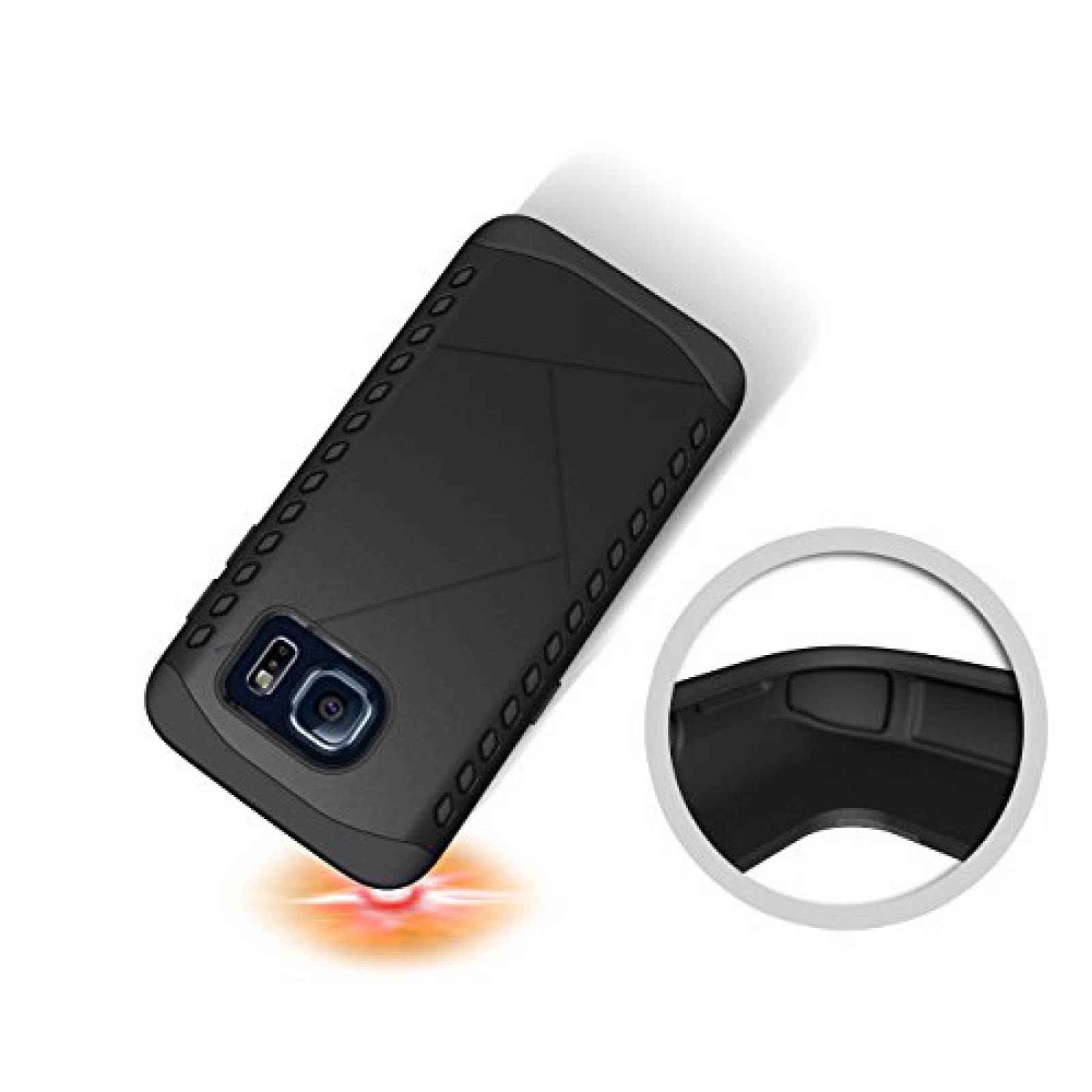 Funda Cruzerlite Galaxy S7 Funda, Spartan Caso de Doble  xy S7, Oro