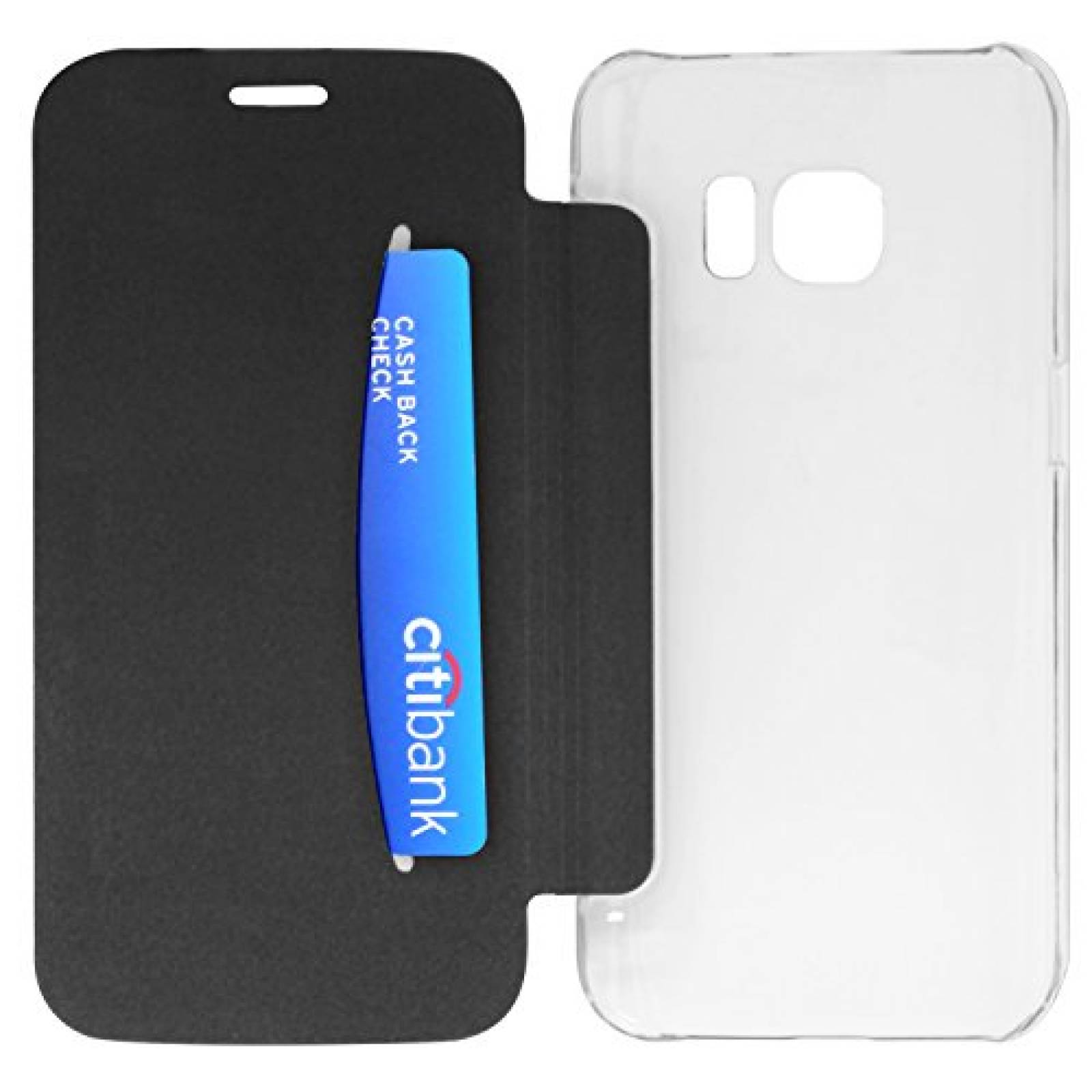 Funda cellet - Funda para Samsung Galaxy S7 (Piel sintét olor Negro