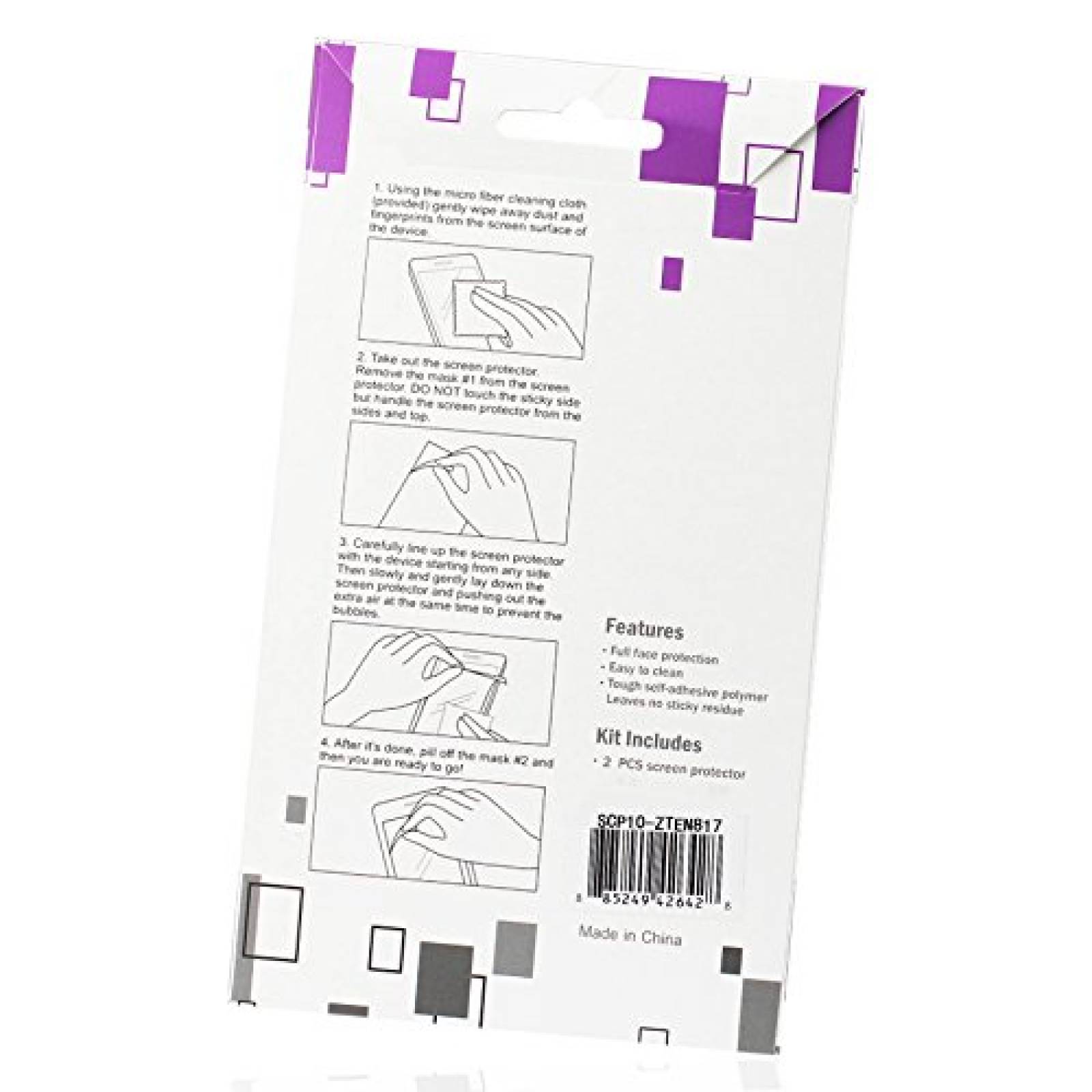 Funda Reiko Protector de Pantalla para LG Optimus F6 - e ansparente