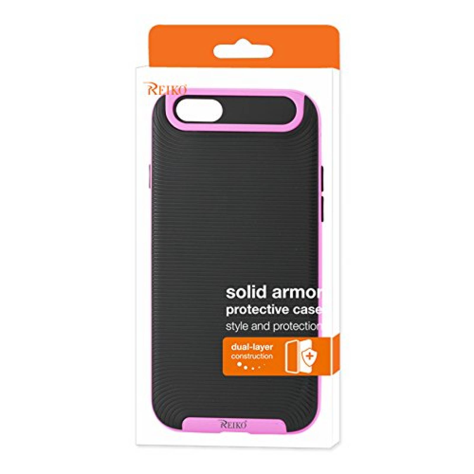 Funda Reiko Slim Armor - Carcasa con Marco para iPhone 6 gro Rosado
