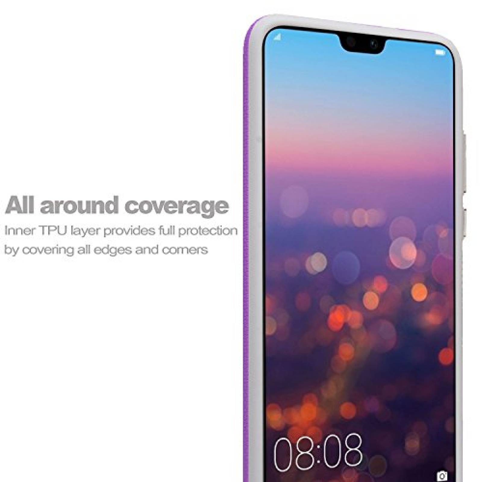 Funda CoverLab Funda Case para Huawei P20 Pro, Doble Pro lor Morado