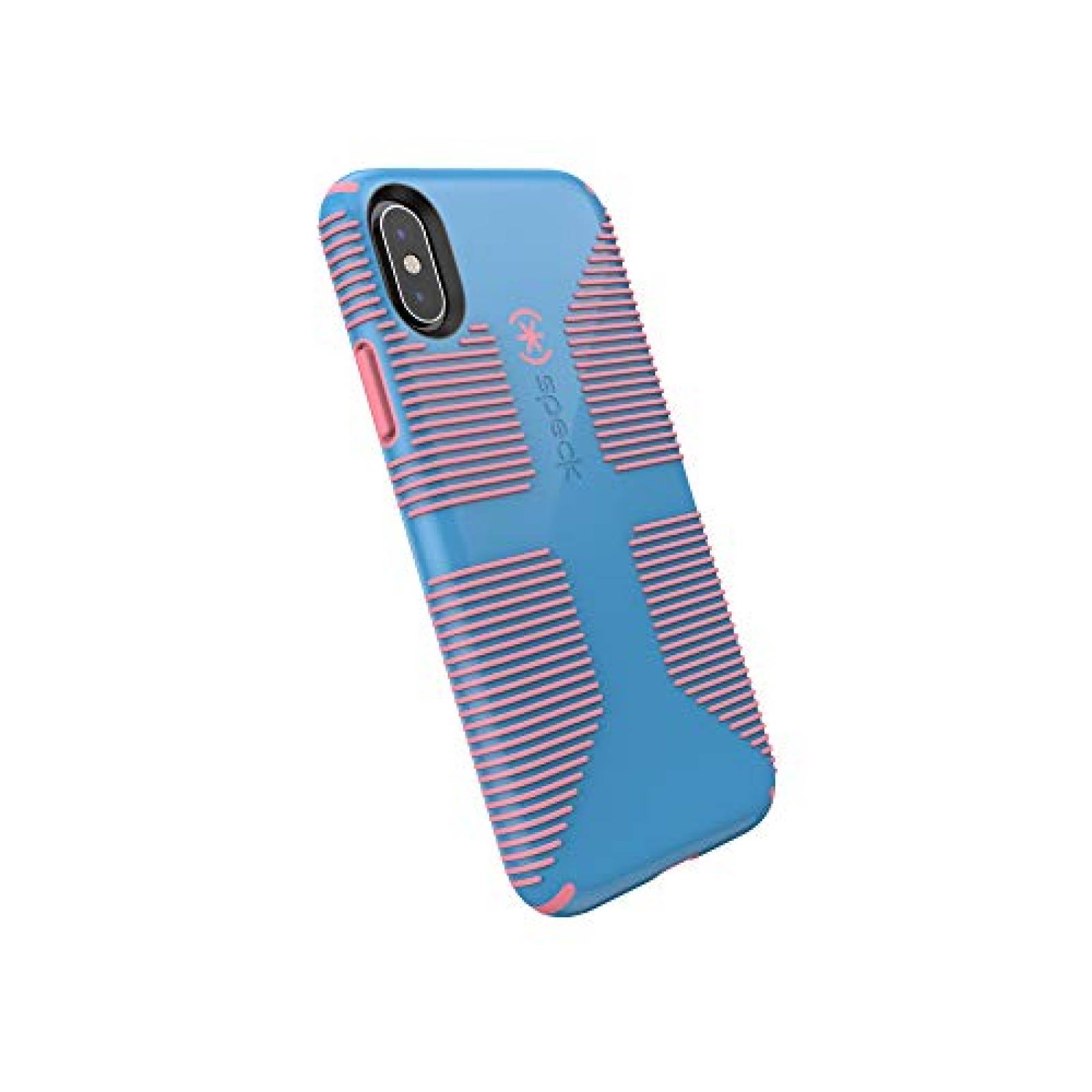 Funda Speck Products - Funda para iPhone XS/iPhone X, Ag zul y Rosa