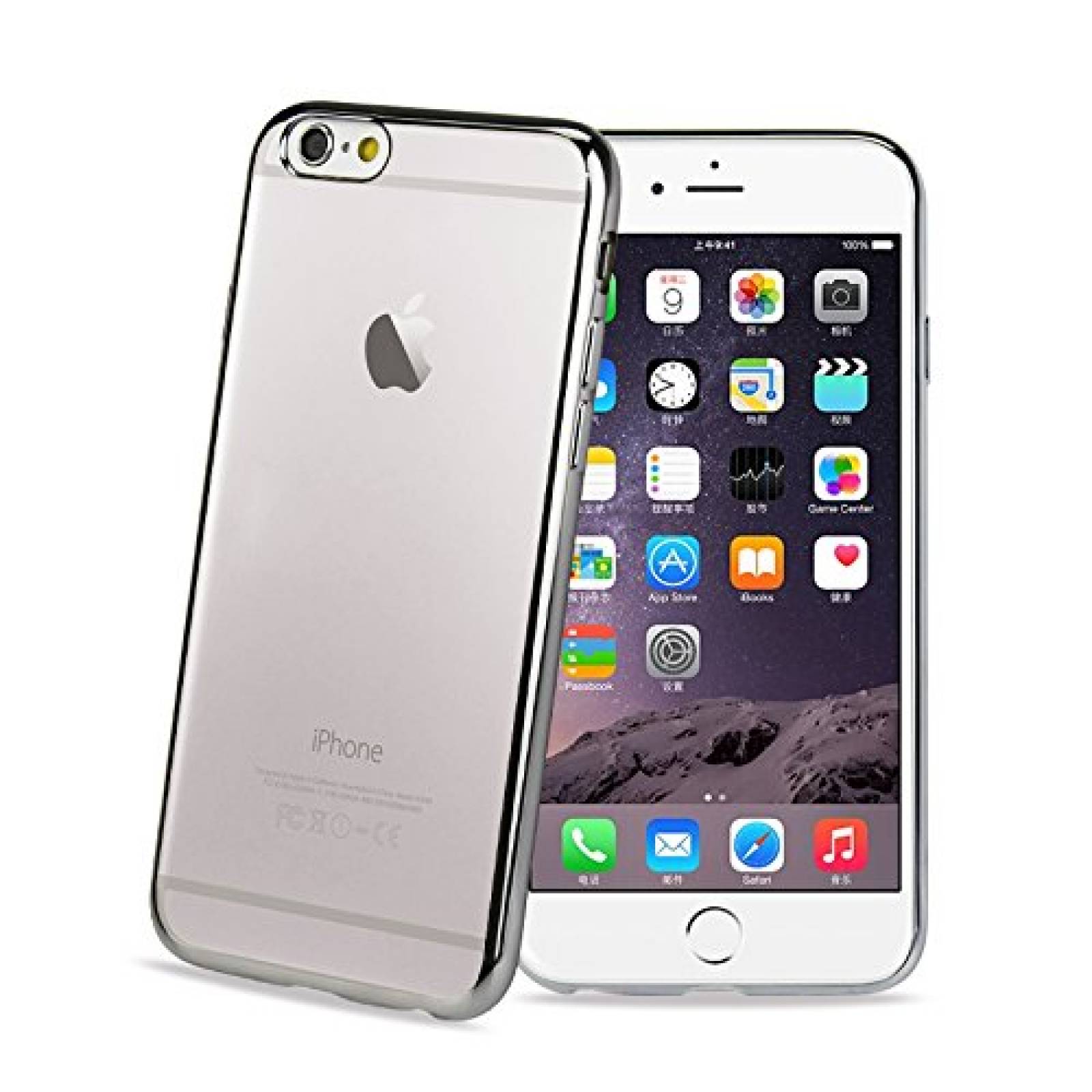 Funda Reiko Bumper TPU Case for iPhone 6/6S/7 5.5INCH Sh iny Silver