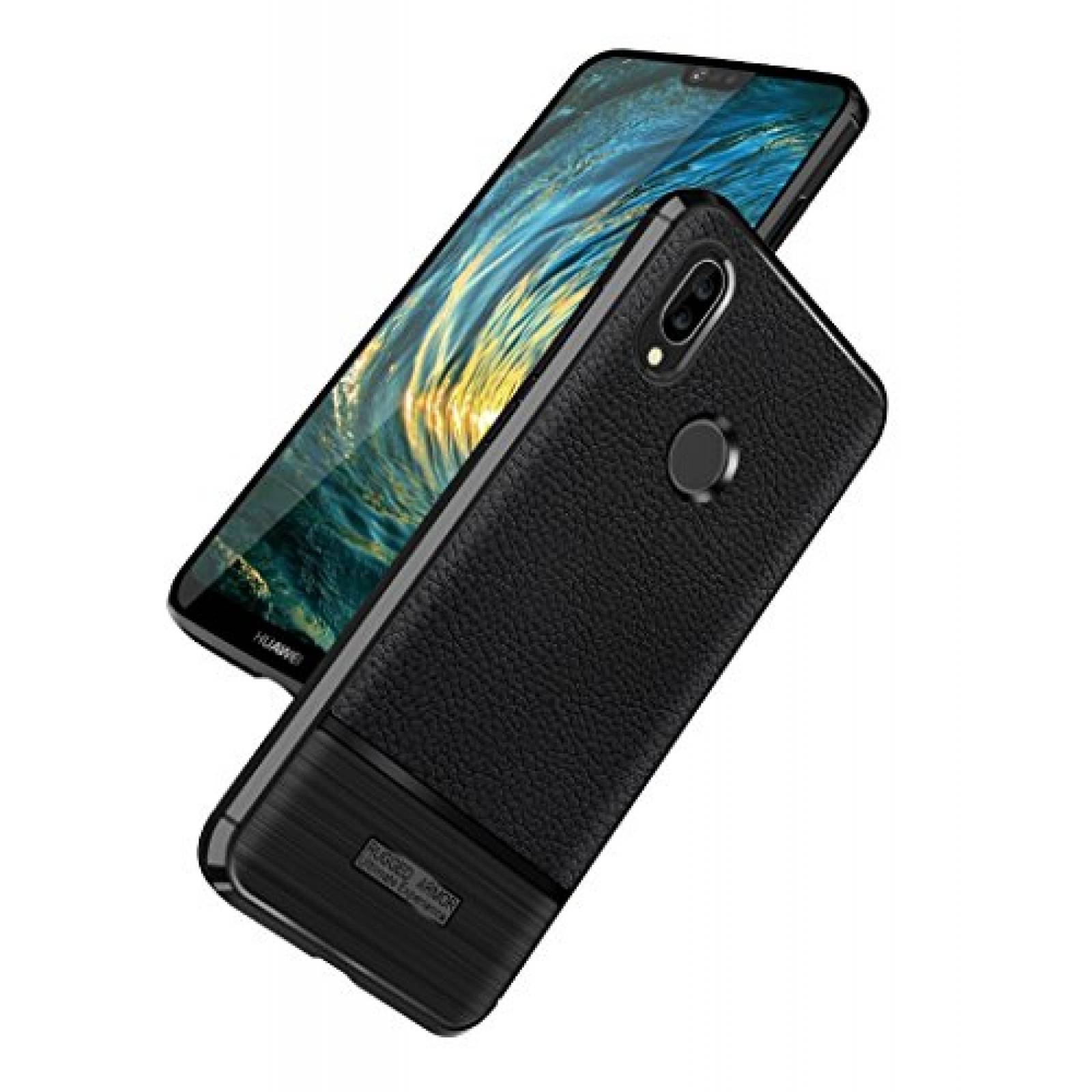Funda Idenmex Funda Case para Huawei P20 Lite, Protector olor Negro