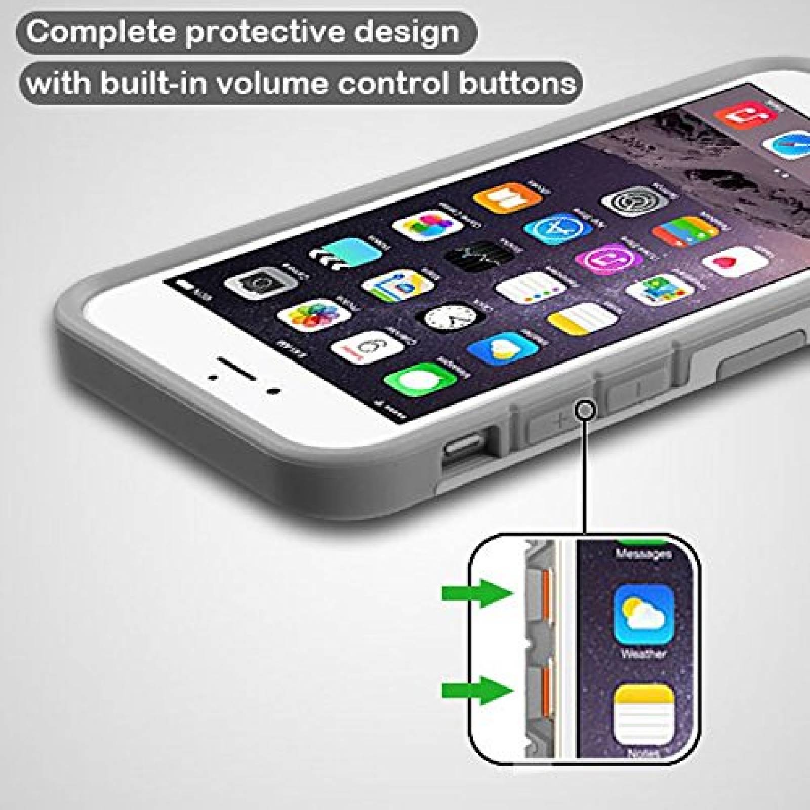 Funda Asmyna teléfono Celular para Apple iPhone 6s Plus/  Cepillado