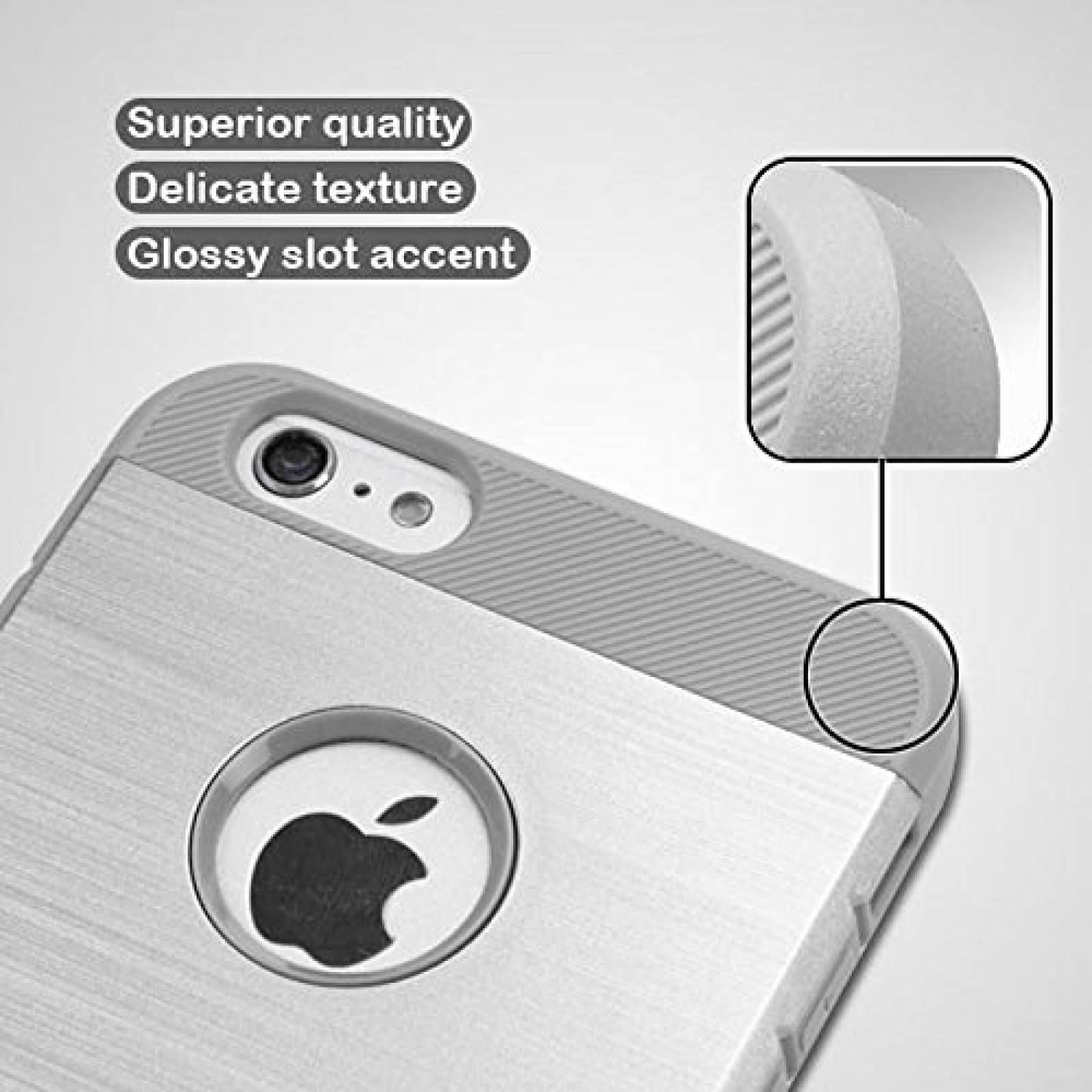 Funda Asmyna teléfono Celular para Apple iPhone 6s Plus/  Cepillado