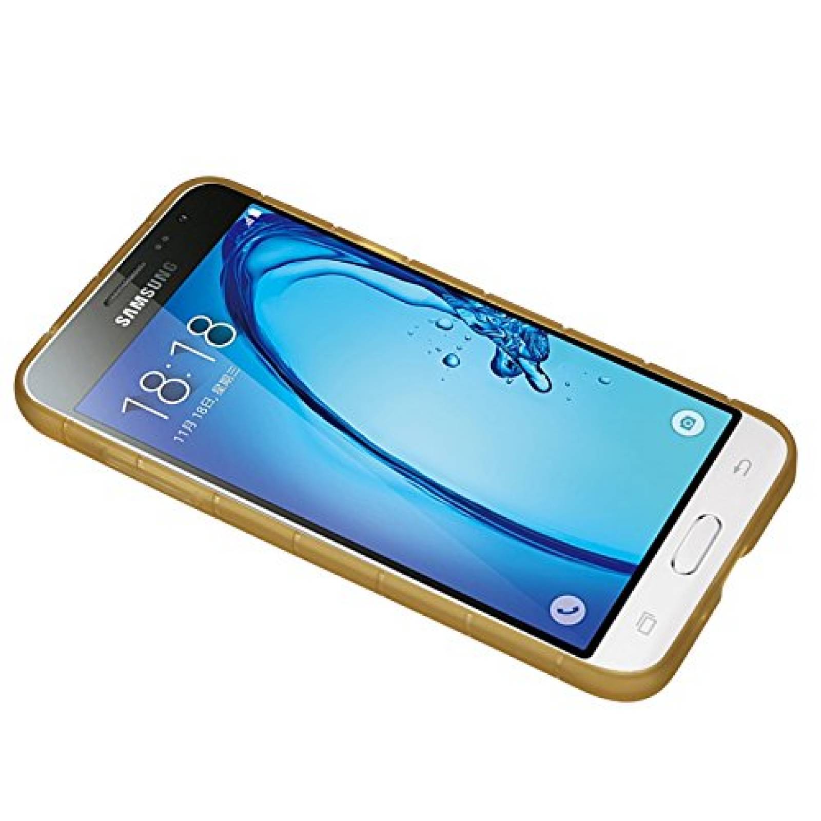 Funda Reiko TPU10-SAMJ3CLGD Crystalline Slim-Fit TPU Cas Clear/Gold