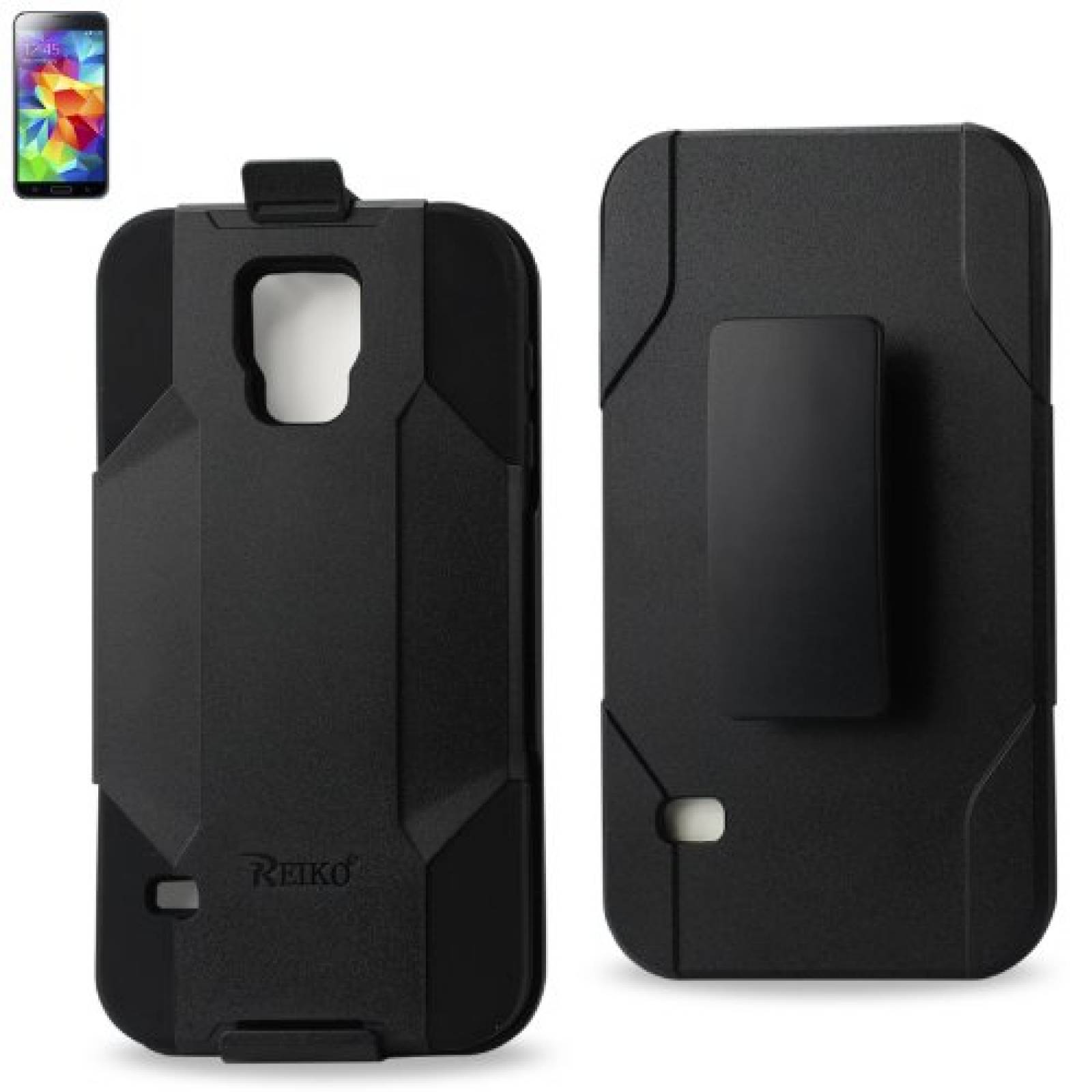 Funda Reiko Silicon Case and Protector Cover for Samsung ng - Black