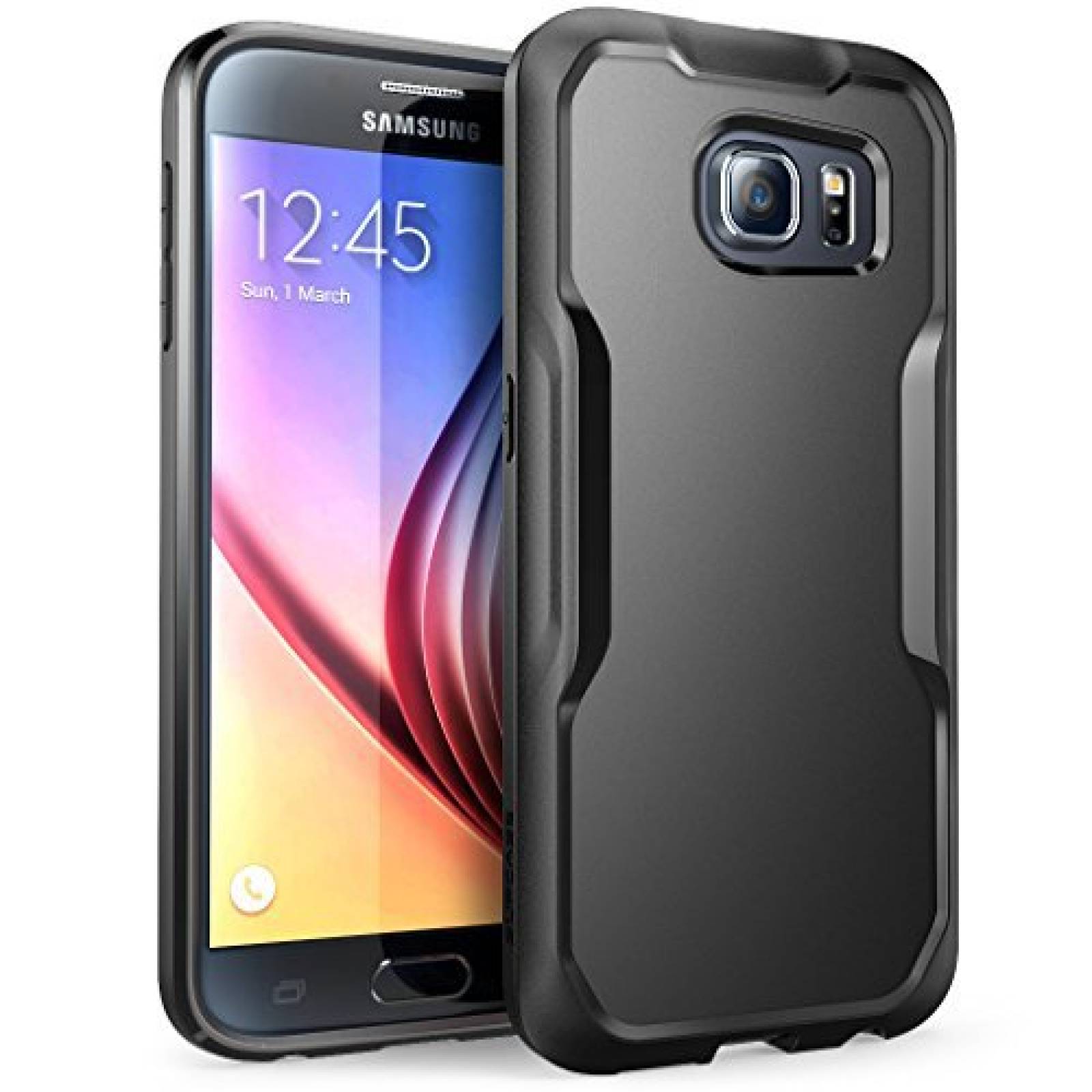 Funda SUPCASE Unicorn Beetle Serie Premium Galaxy S6 Car egro/Negro