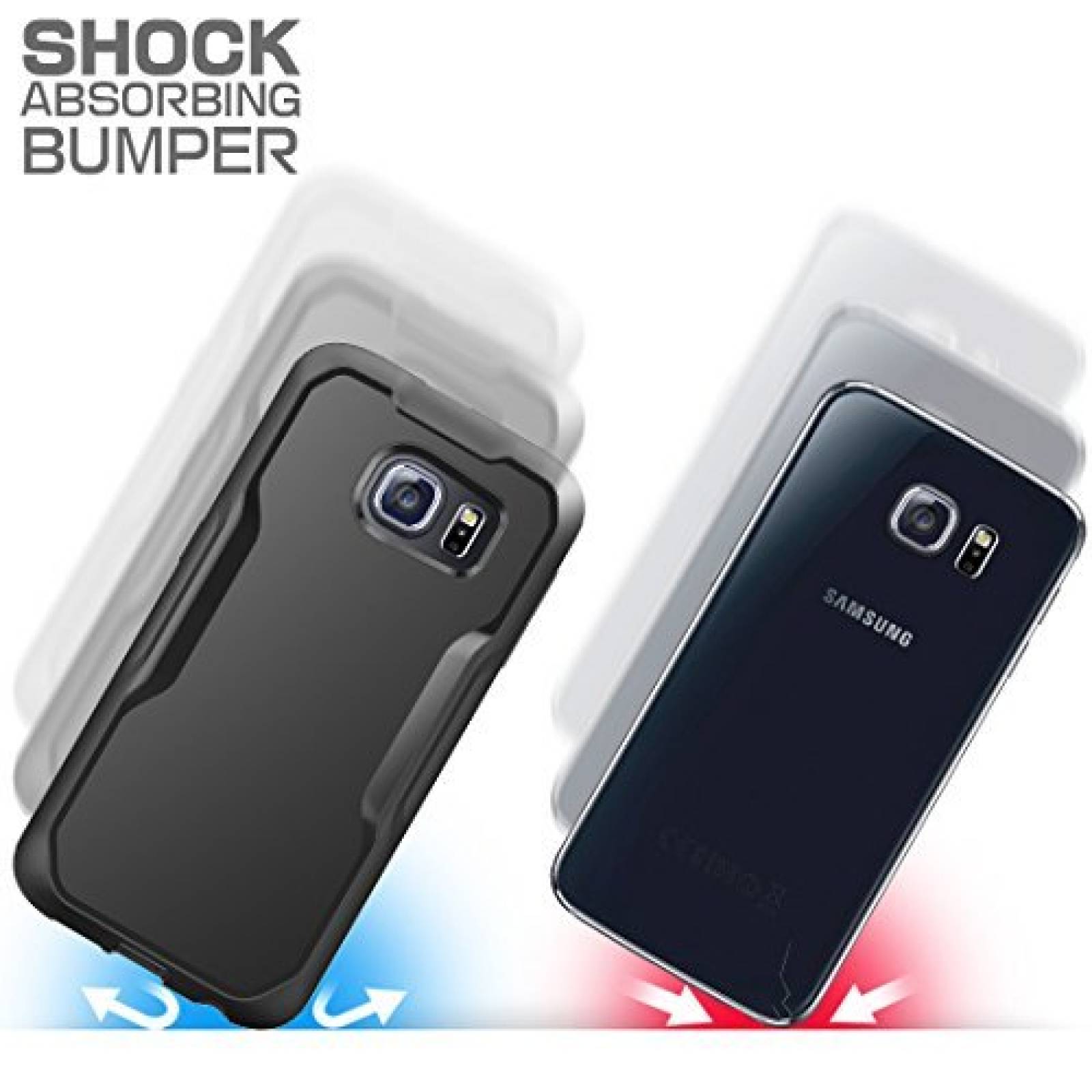 Funda SUPCASE Unicorn Beetle Serie Premium Galaxy S6 Car egro/Negro