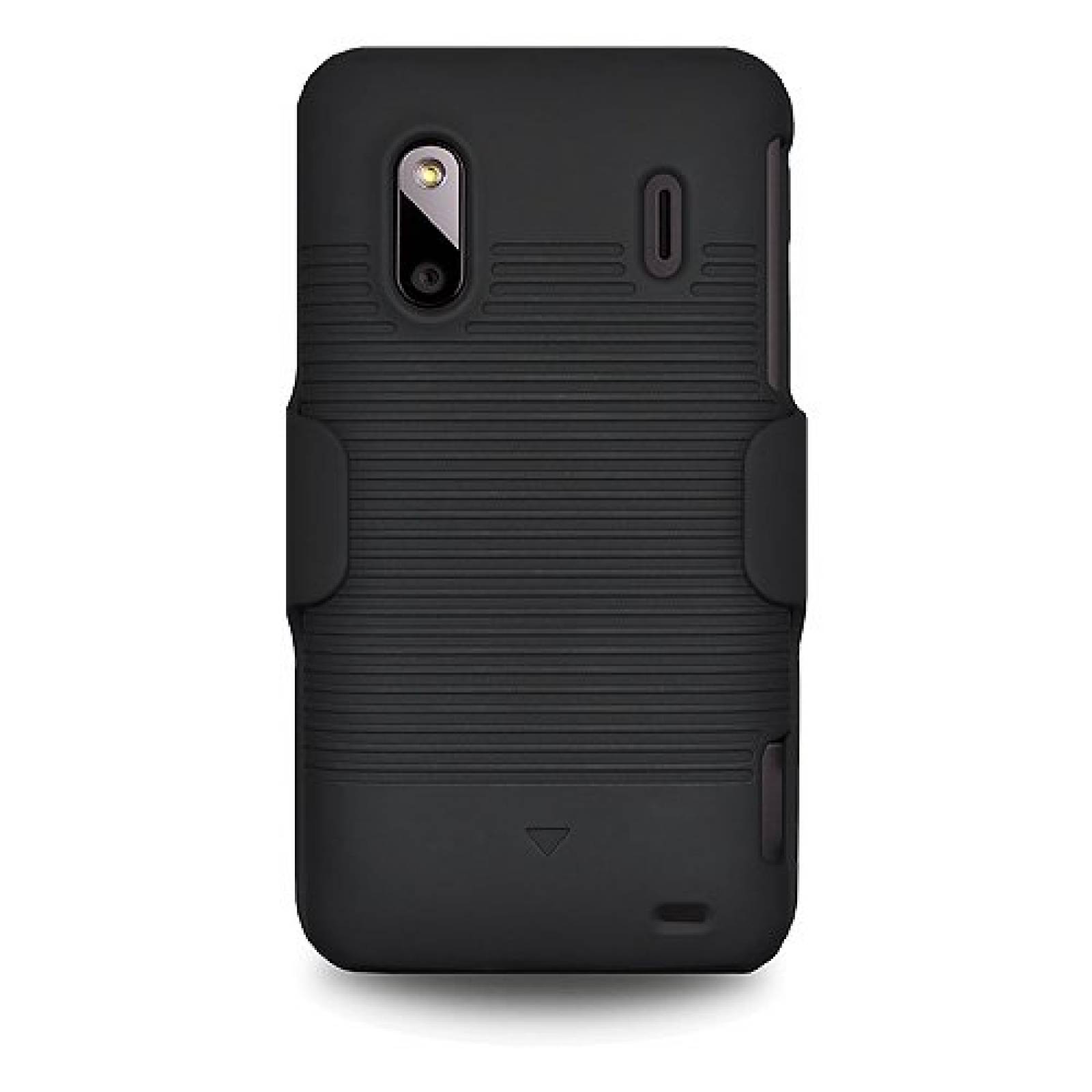 Funda Amzer AMZ93289 Shellster Case Cover for HTC EVO De ack, Black
