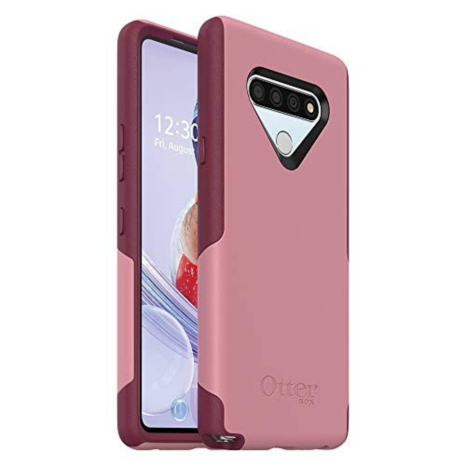 Funda Otterbox Commuter Lite Series Case for Lg Stylo 6  /Red Plum)
