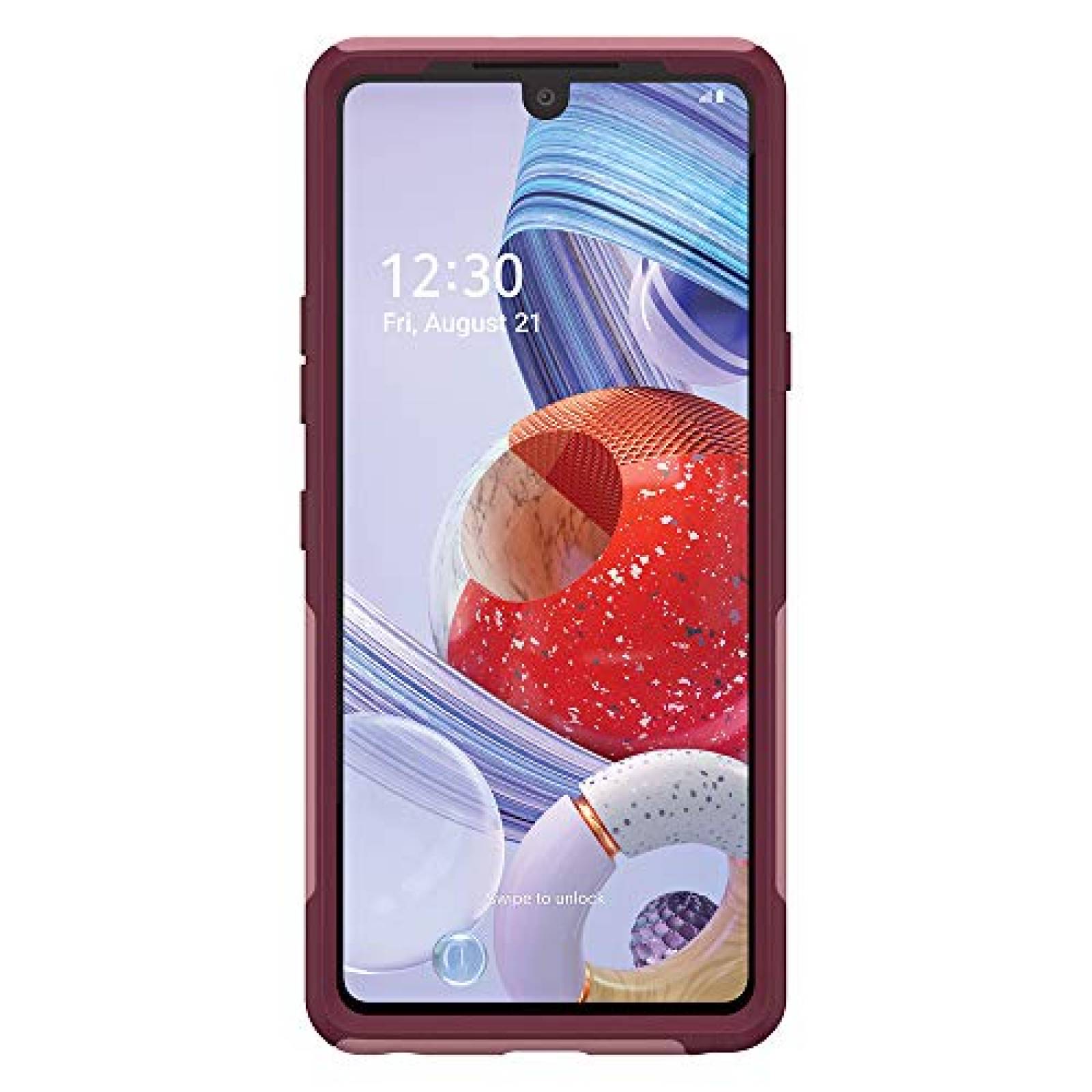 Funda Otterbox Commuter Lite Series Case for Lg Stylo 6  /Red Plum)