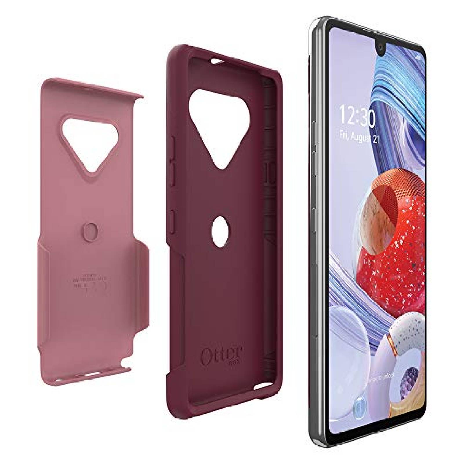 Funda Otterbox Commuter Lite Series Case for Lg Stylo 6  /Red Plum)