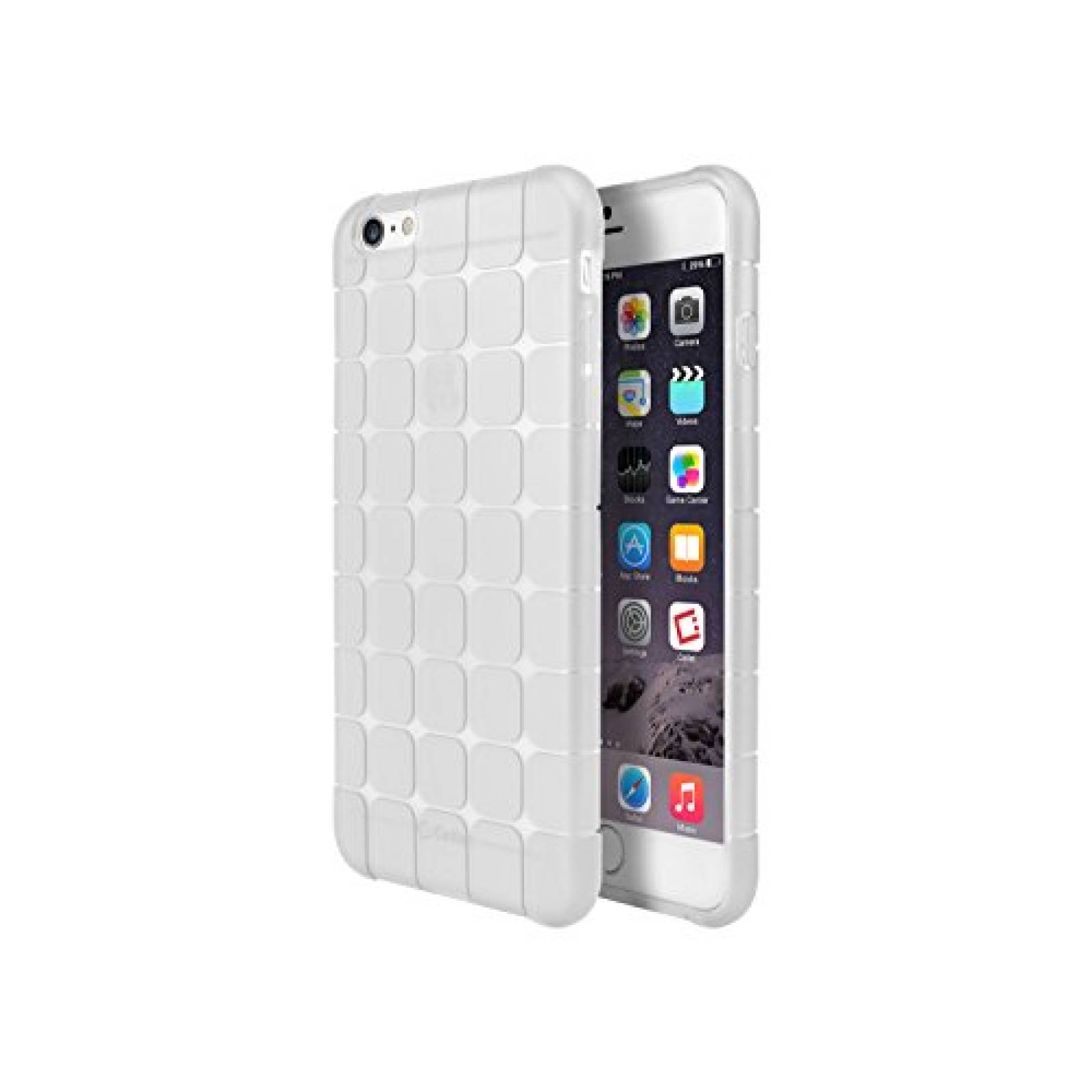 Funda cellet Square Grid Slim Flexi Case for iPhone 6 Pl ng - Clear