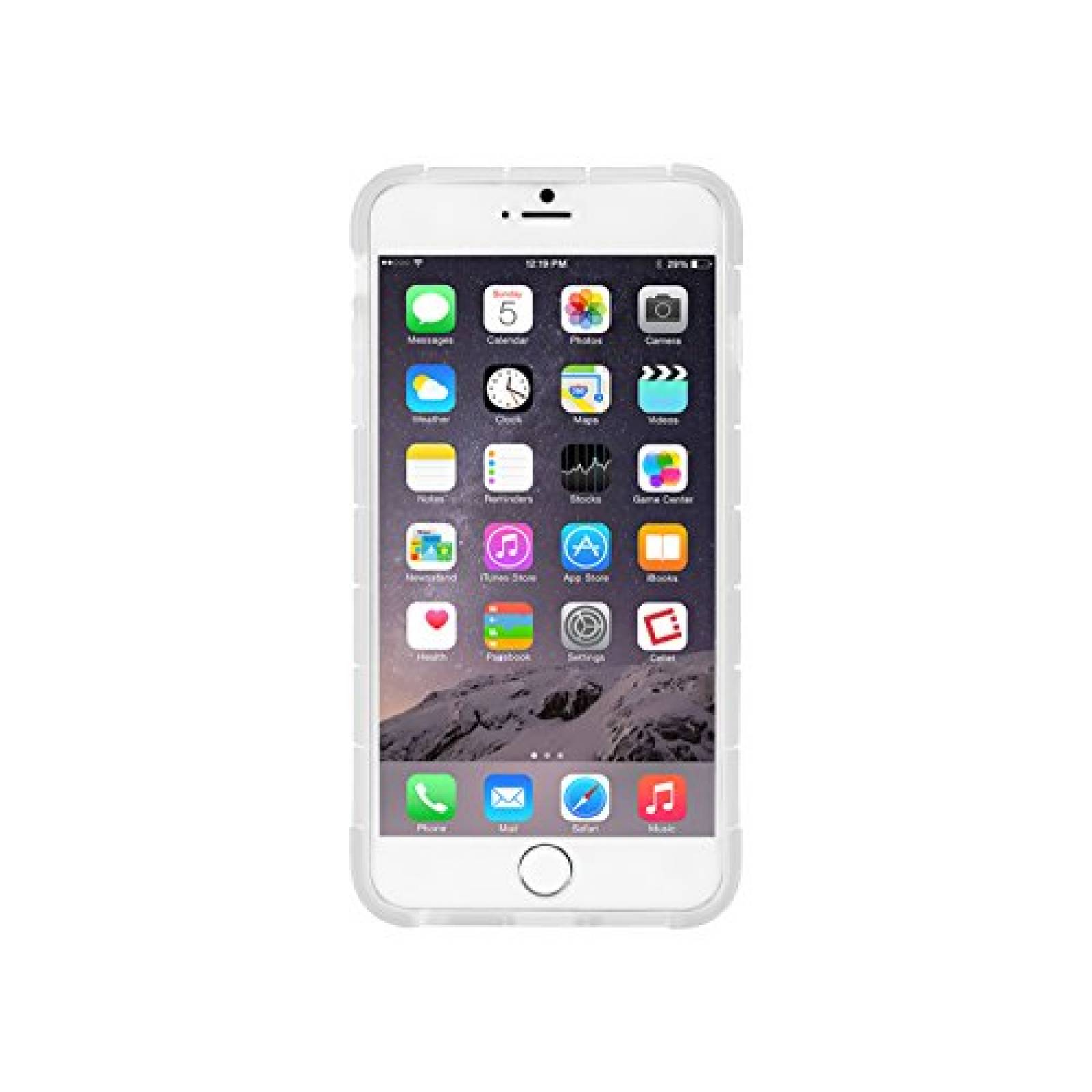 Funda cellet Square Grid Slim Flexi Case for iPhone 6 Pl ng - Clear