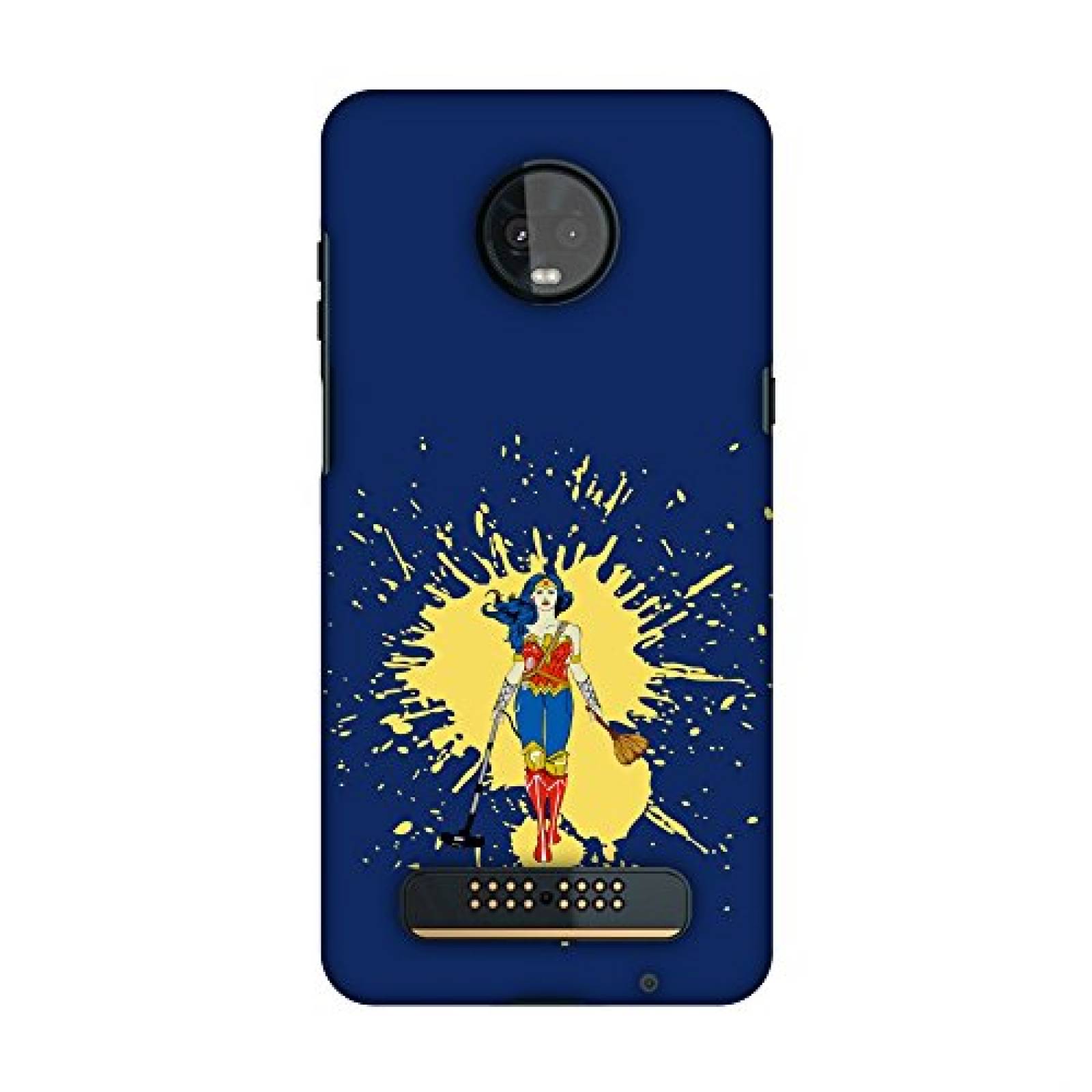 Funda Amzer - Carcasa rígida para Motorola Moto Z3 Play, zul Marino