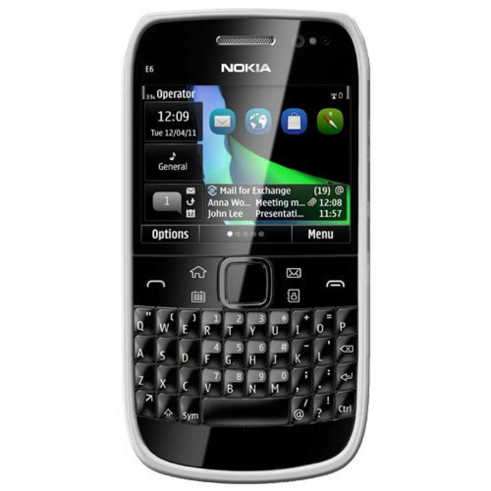 Funda Amzer Soft Gel TPU Gloss Skin Case for Nokia E6-00 ing - Clea