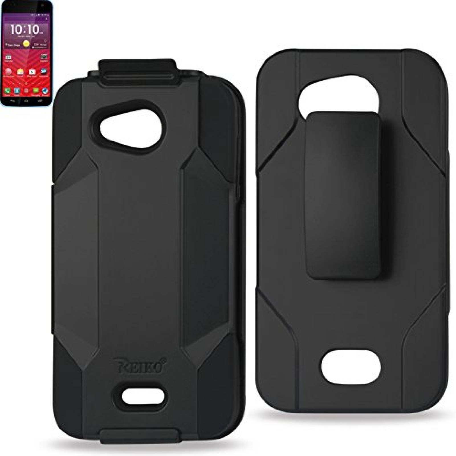 Funda Reiko Silicone Case with Clip Cell Phone Case for ng - Black