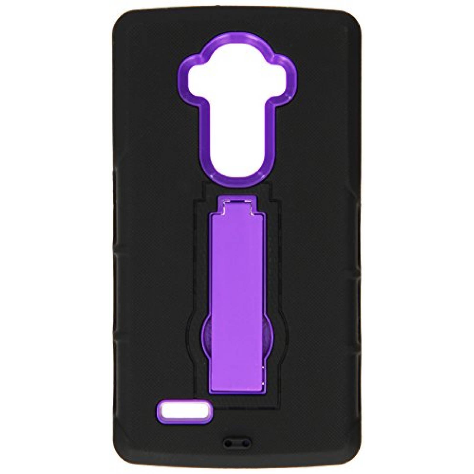Funda Eagle Cell LG G4 Piel Plus Estuche híbrido con Bas gro/Morado