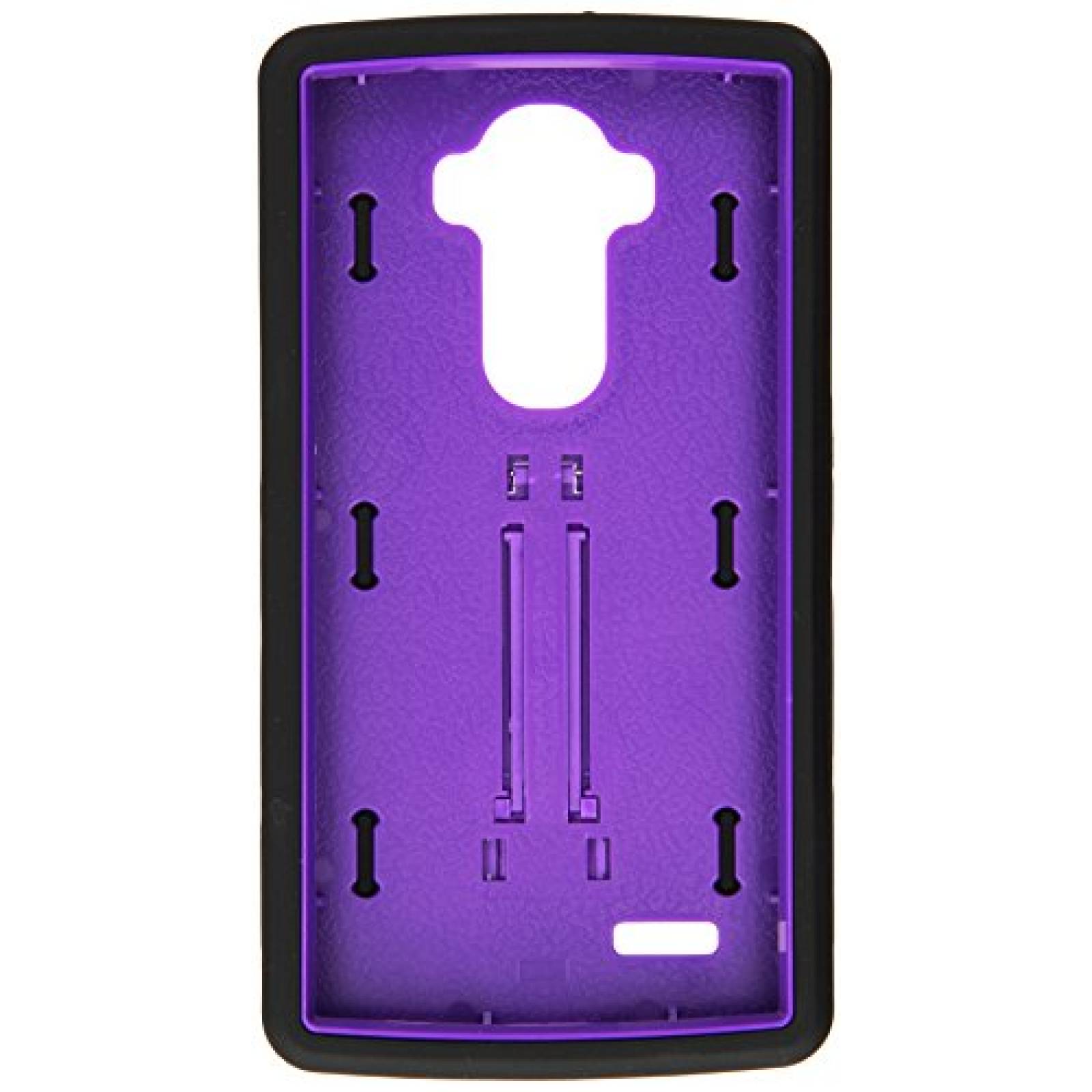 Funda Eagle Cell LG G4 Piel Plus Estuche híbrido con Bas gro/Morado