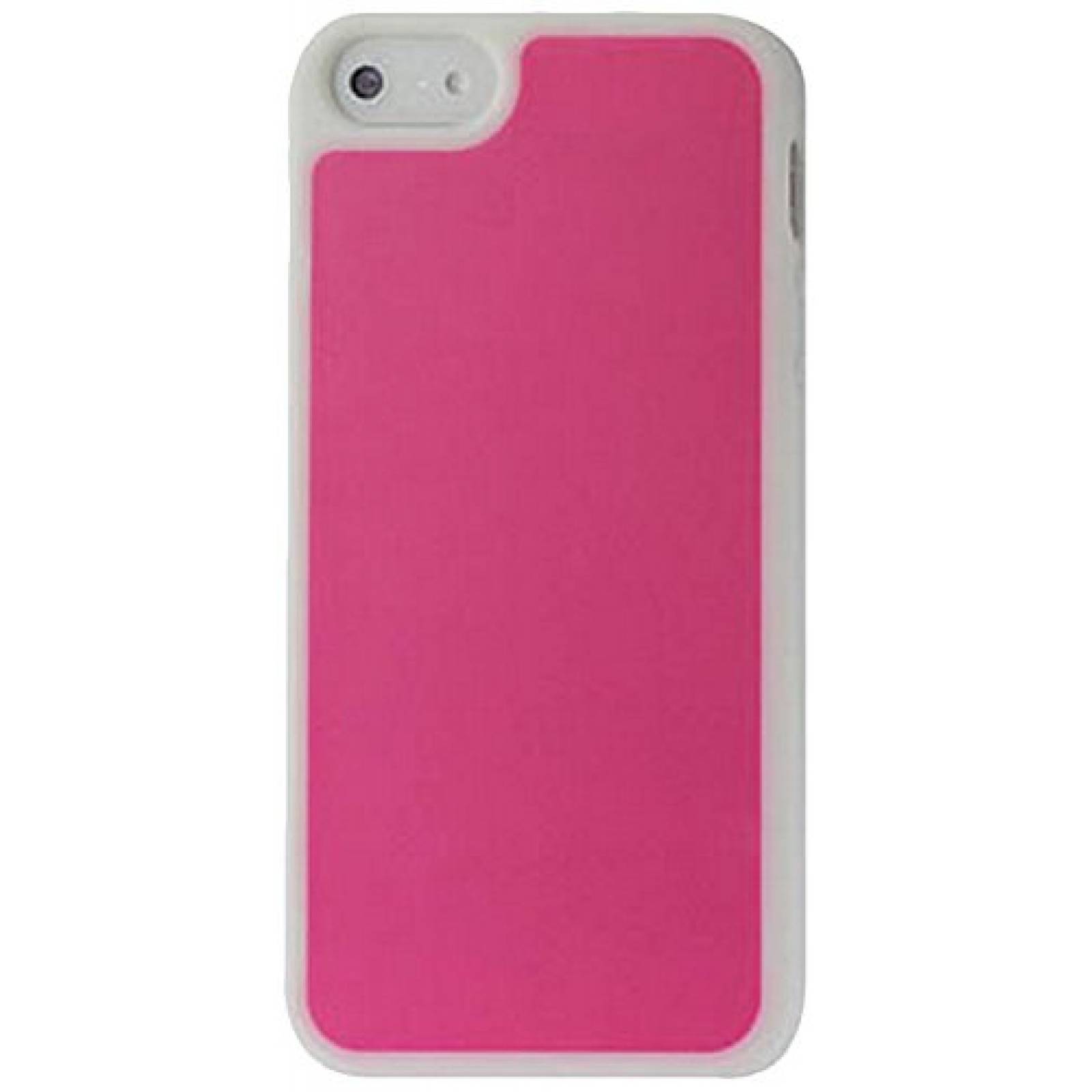 Funda Reiko Protector Cover Pc Plus Tpu for iPhone 5 Rou Pink/White