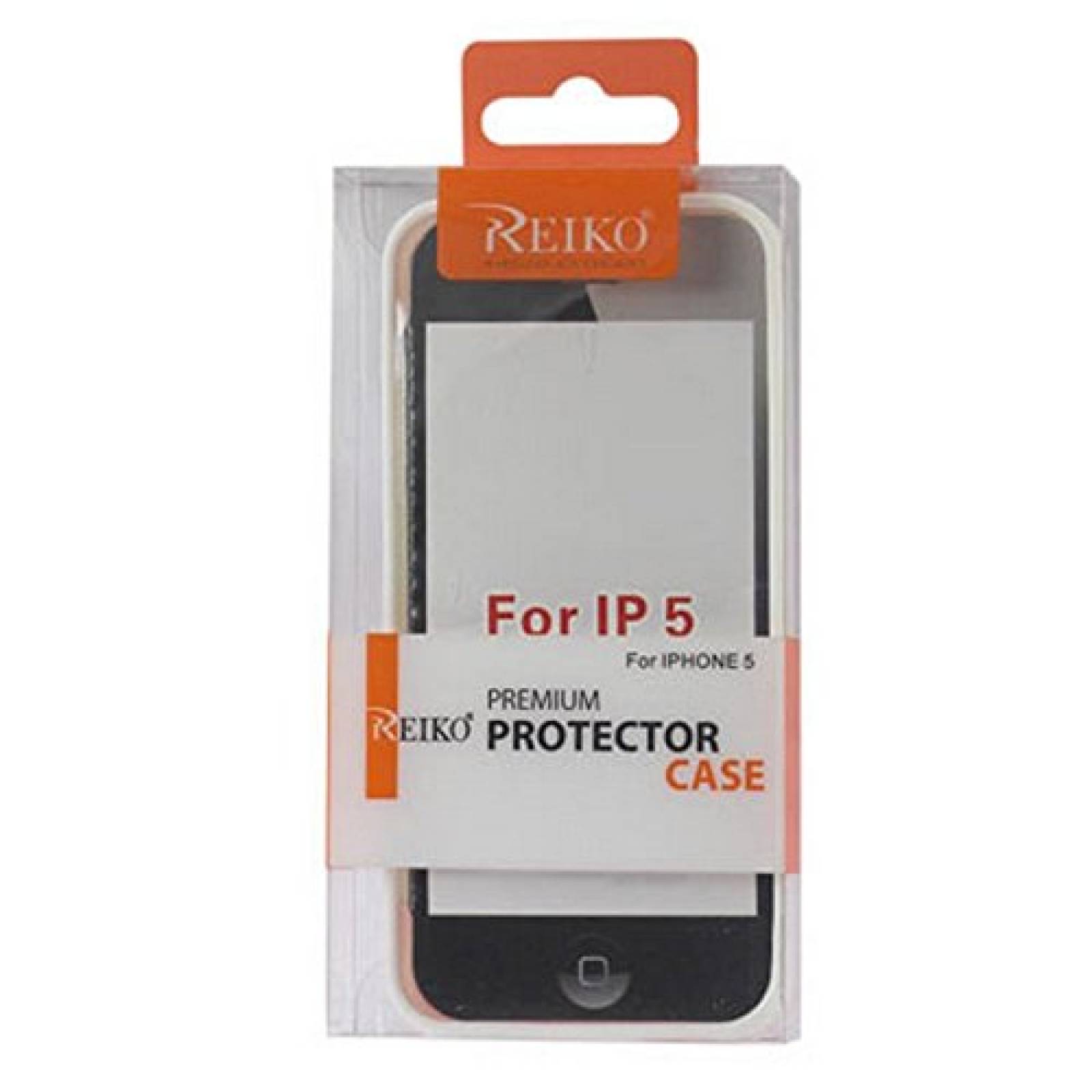 Funda Reiko Protector Cover Pc Plus Tpu for iPhone 5 Rou Pink/White