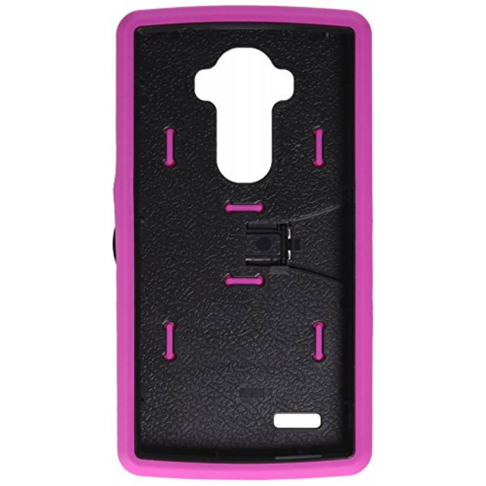 Funda Eagle Cell LG G4 Piel Plus Estuche híbrido con Sop ente/Negro