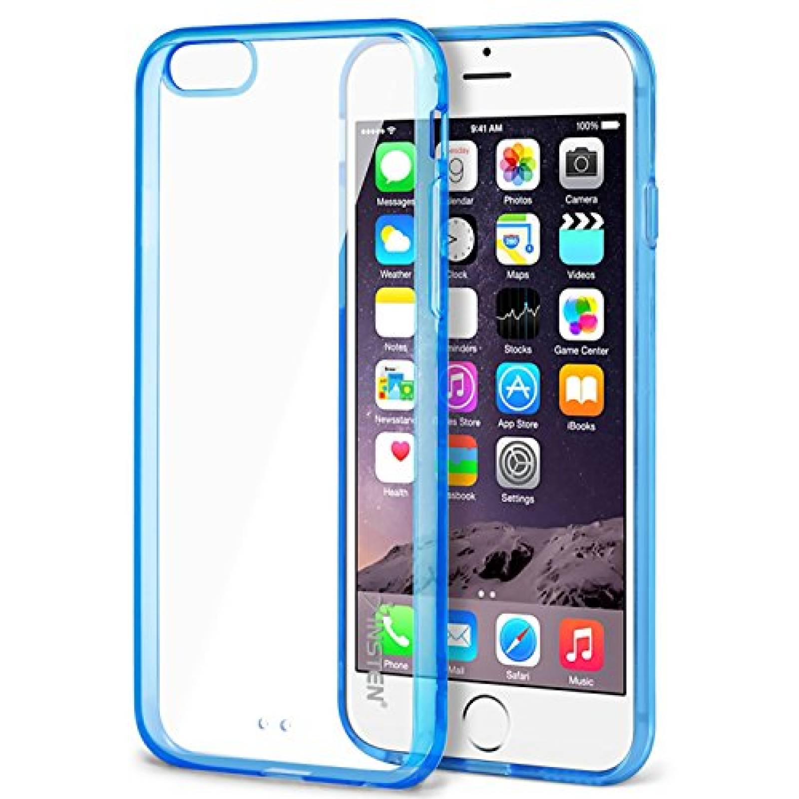 Funda INSTEN iPhone 6 Funda, Snap-In Bumper Funda Compat rente/Azul