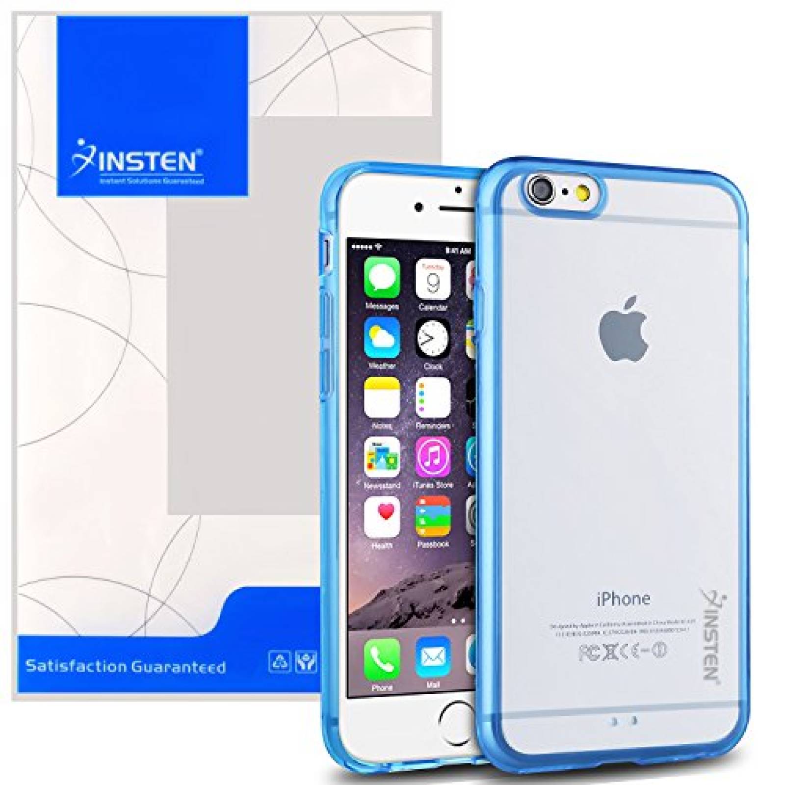 Funda INSTEN iPhone 6 Funda, Snap-In Bumper Funda Compat rente/Azul