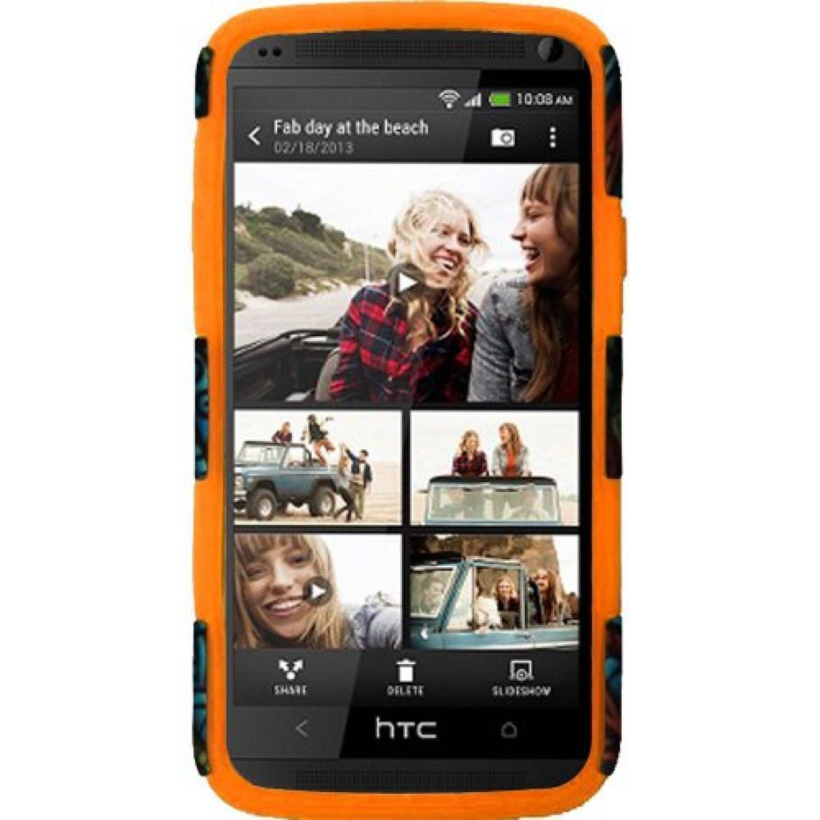 Funda HRWireless Dynamic Slim Hybrid Case for HTC One M8 rls/Orange