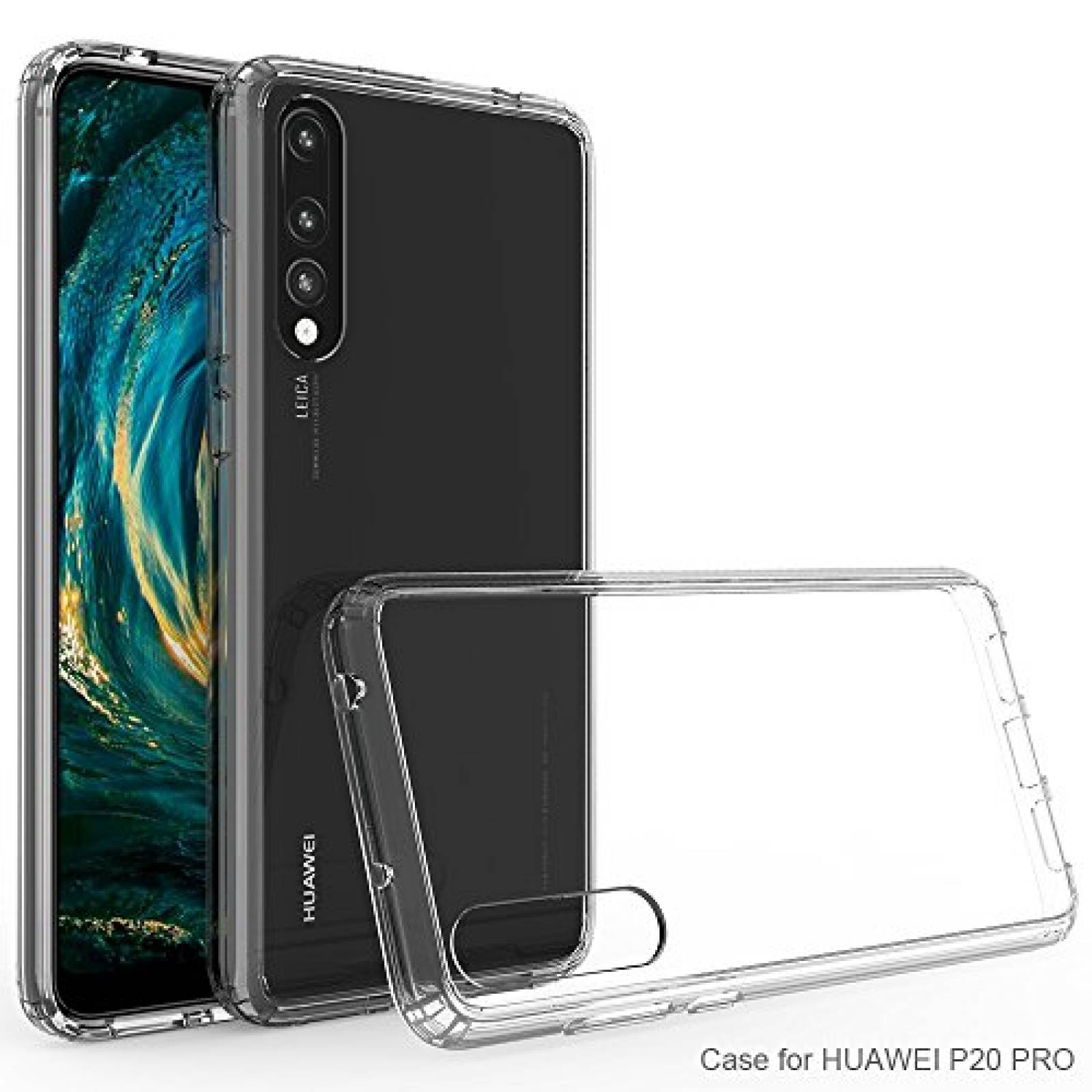Funda Idenmex Funda Case para Huawei P20 Pro, Acrílico R ansparente