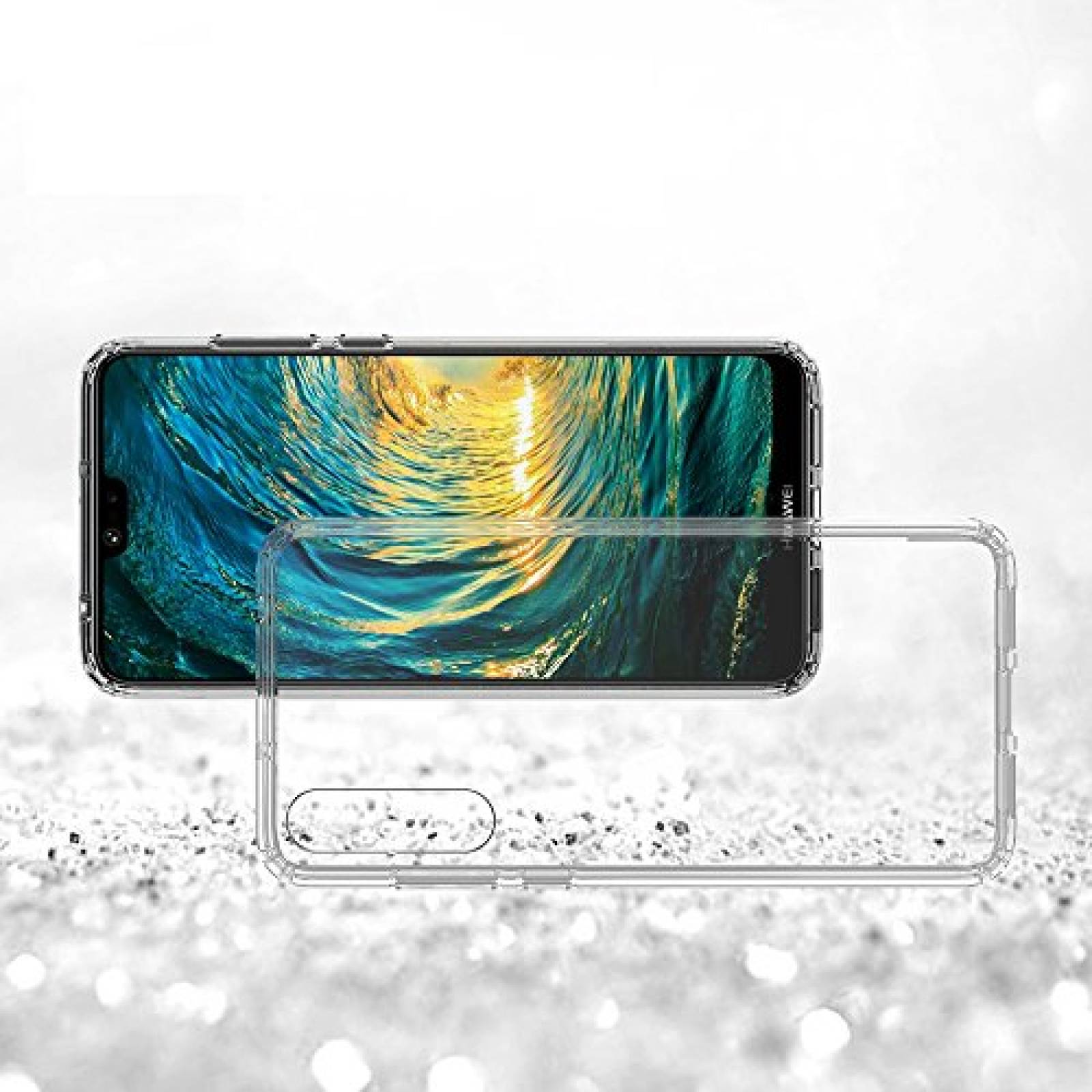 Funda Idenmex Funda Case para Huawei P20 Pro, Acrílico R ansparente