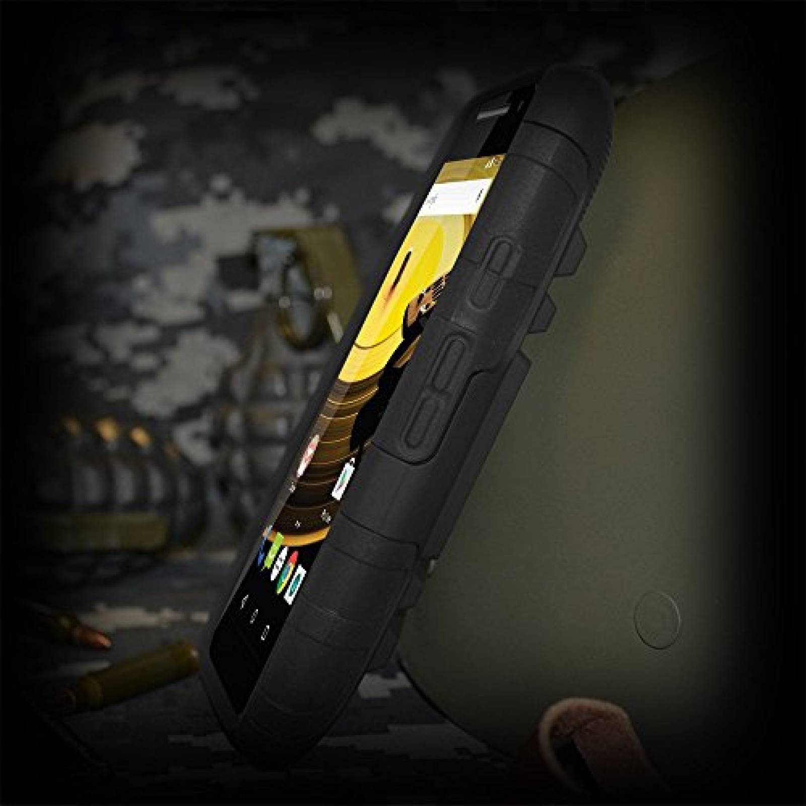 Funda Amzer Rugged Hybrid Kickstand Case for Motorola Mo stant Case