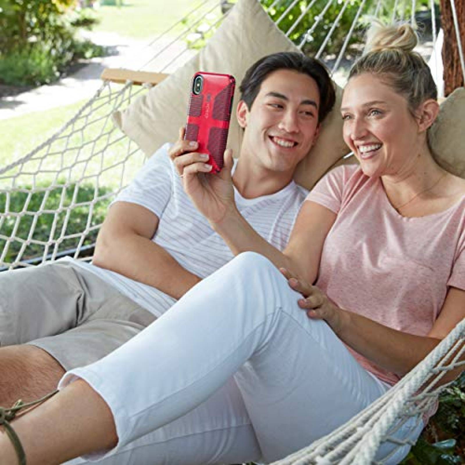 Funda Speck Products CandyShell Grip - Carcasa para iPho  Rojo rubí