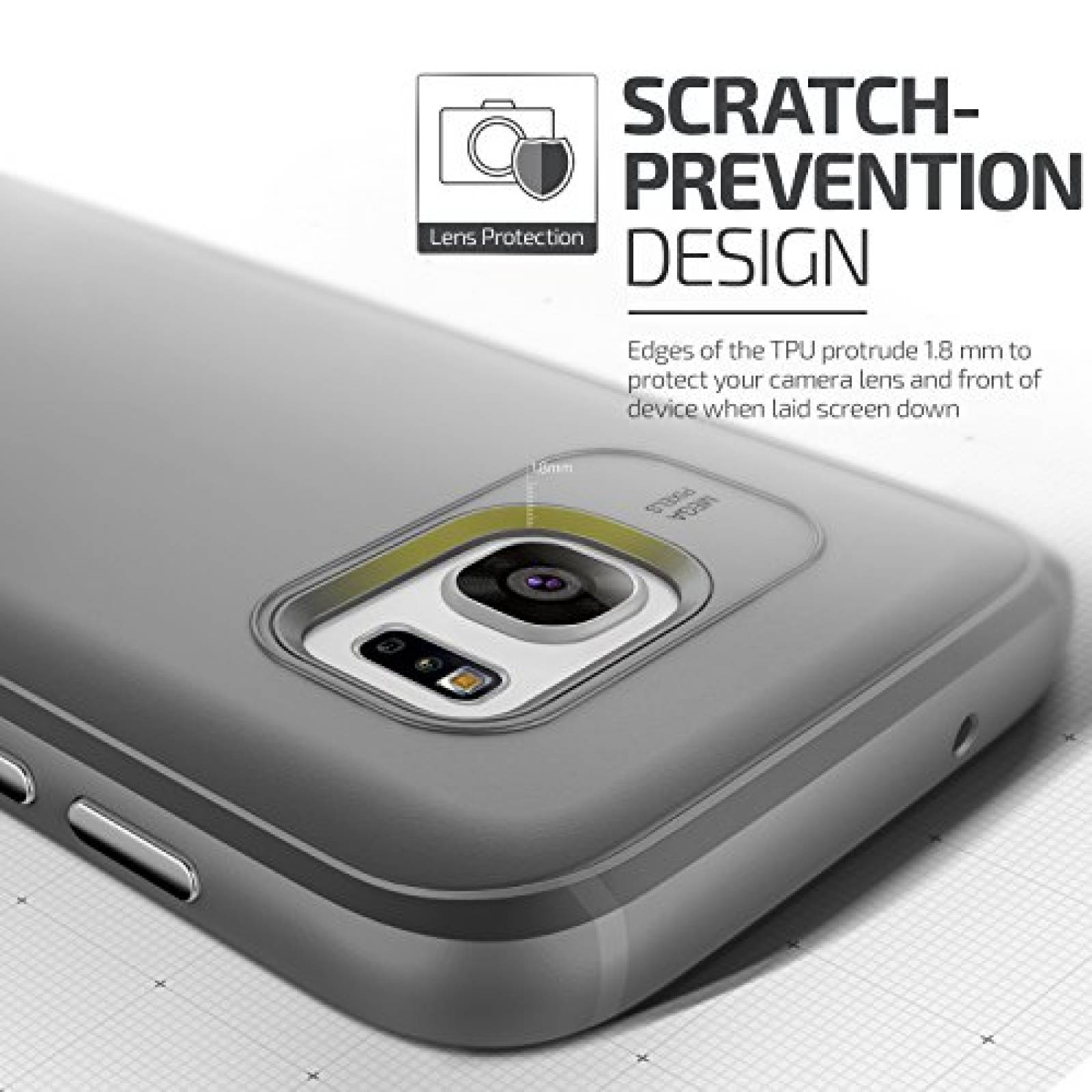 Funda Verus Galaxy S7 Case, VRS Design [Single Fit][Smok Samsung S7