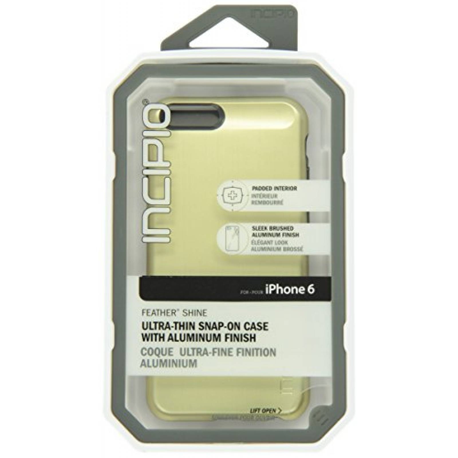 Funda Incipio iPhone 6S Case, Feather Shine Case [Alumin  6S - Gold