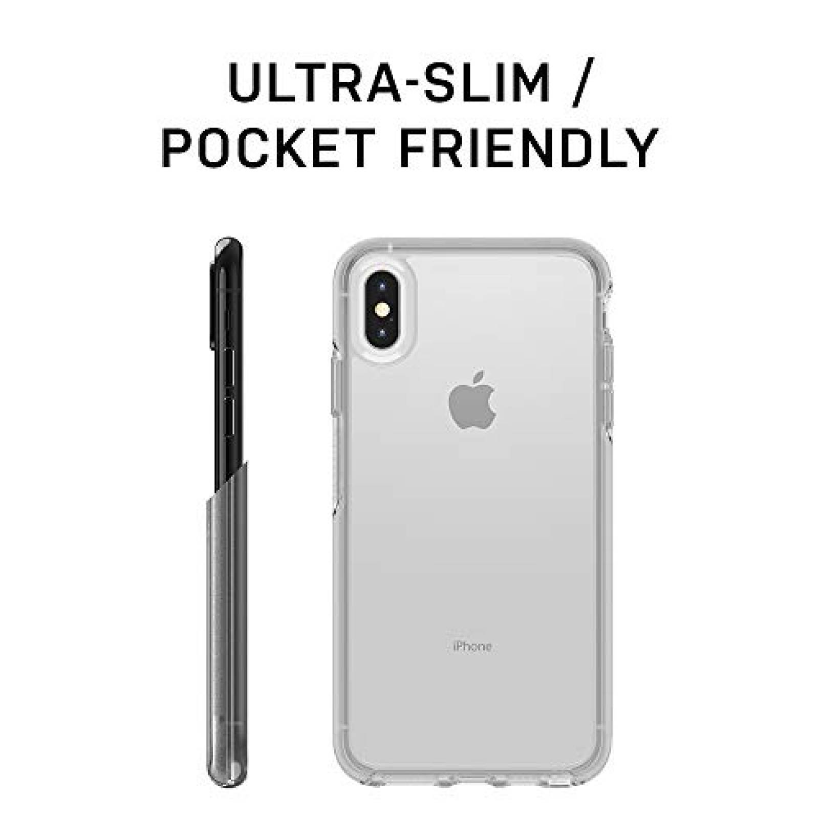 Funda Otterbox Symmetry Series para iPhone X (Solamente)  Plateada)