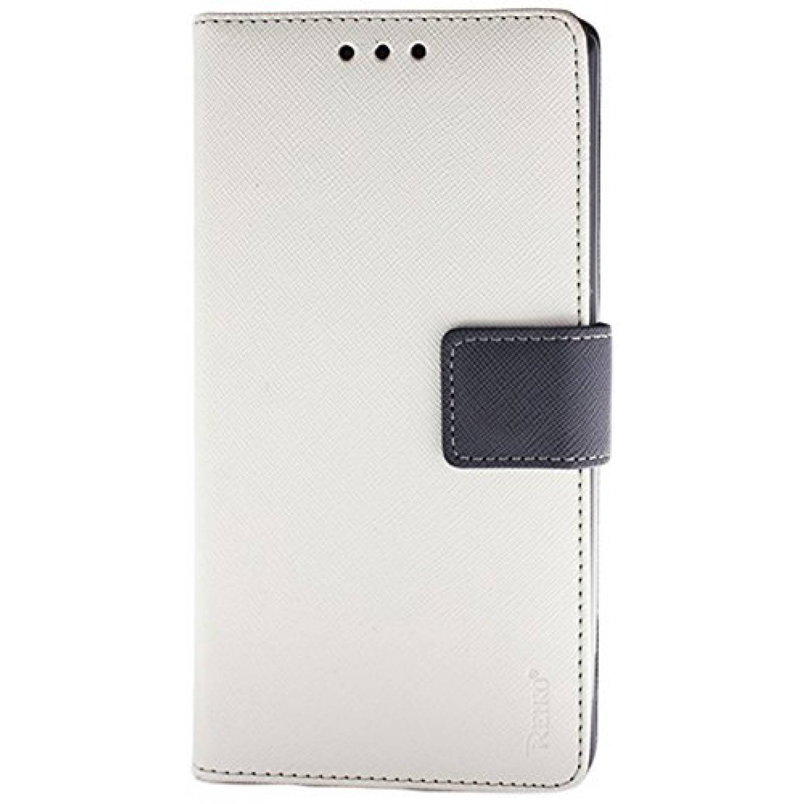 Funda Reiko Premium Wallet Case with Stand Flip Cover an ng - White