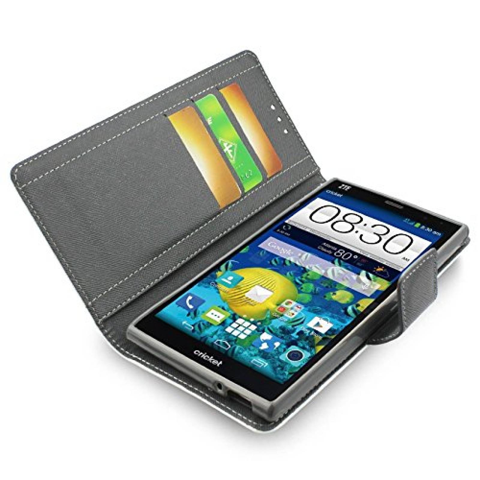 Funda Reiko Premium Wallet Case with Stand Flip Cover an ng - White