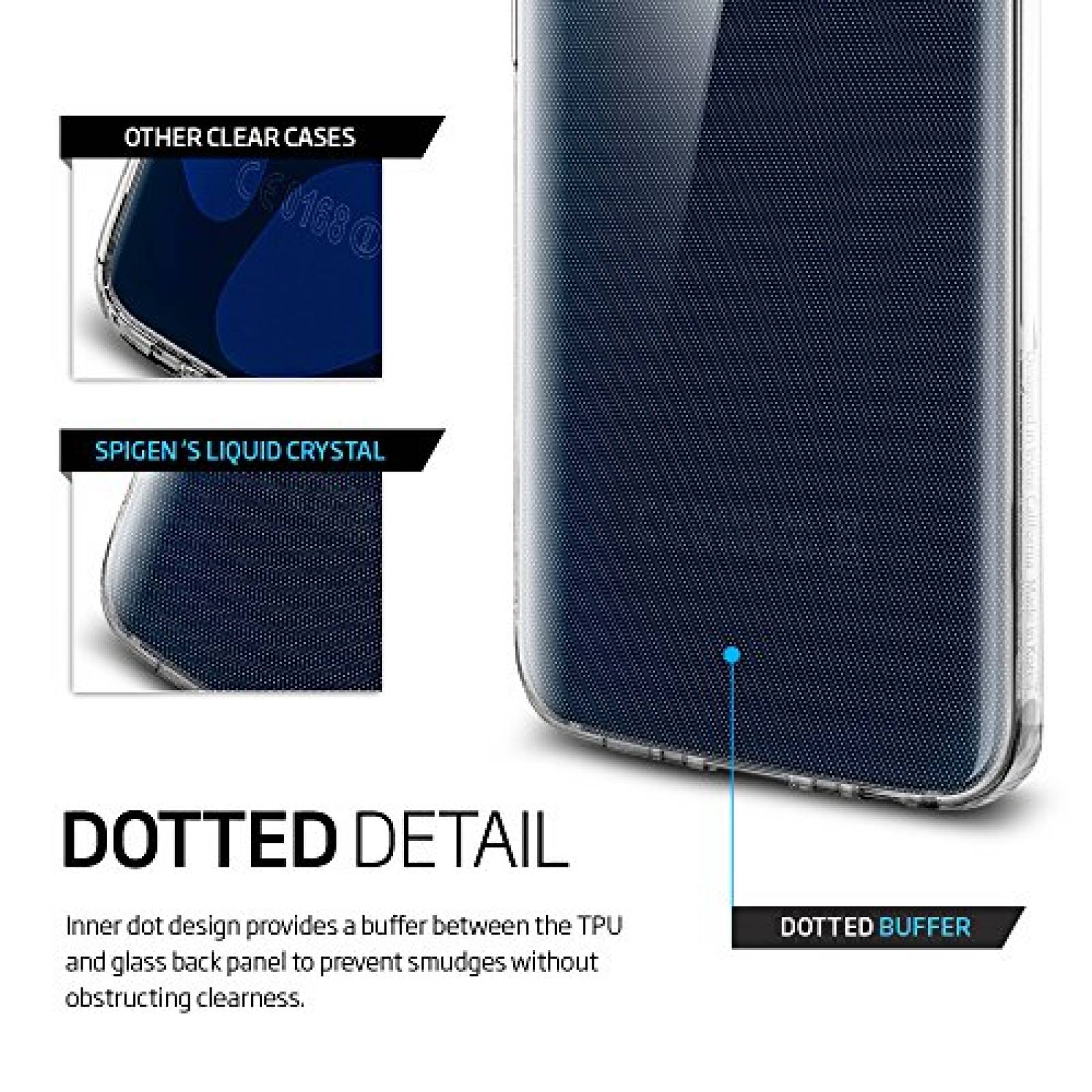Funda Spigen Funda para Galaxy S6 Edge, Liquid Crystal, Cristalino