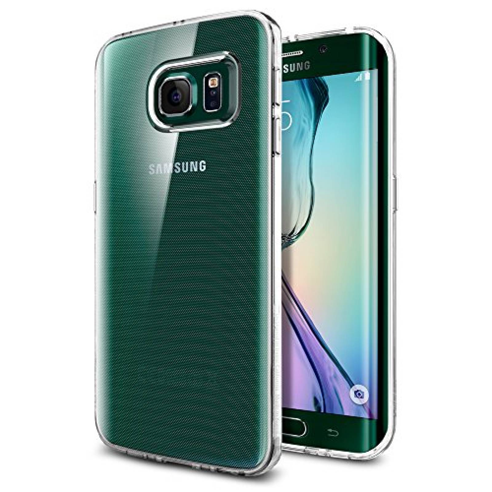 Funda Spigen Funda para Galaxy S6 Edge, Liquid Crystal, Cristalino