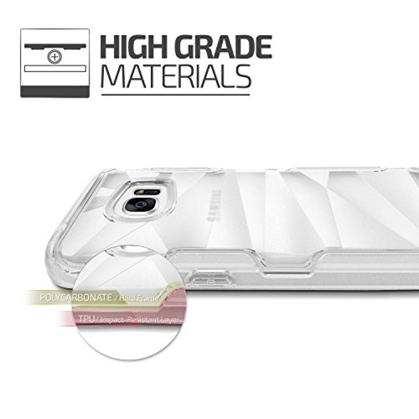 Funda Verus Galaxy S7 Case, VRS Design [Shine Guard][Tra Samsung S7