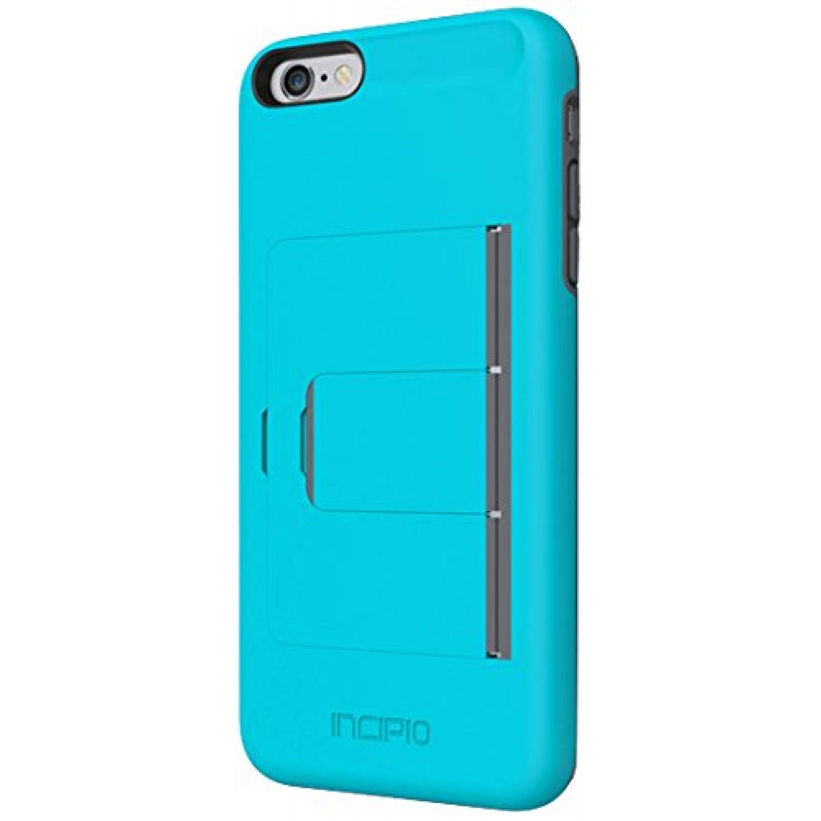 Funda Incipio iPhone 6S Plus Case, Stowaway [Kickstand][  Blue/Gray
