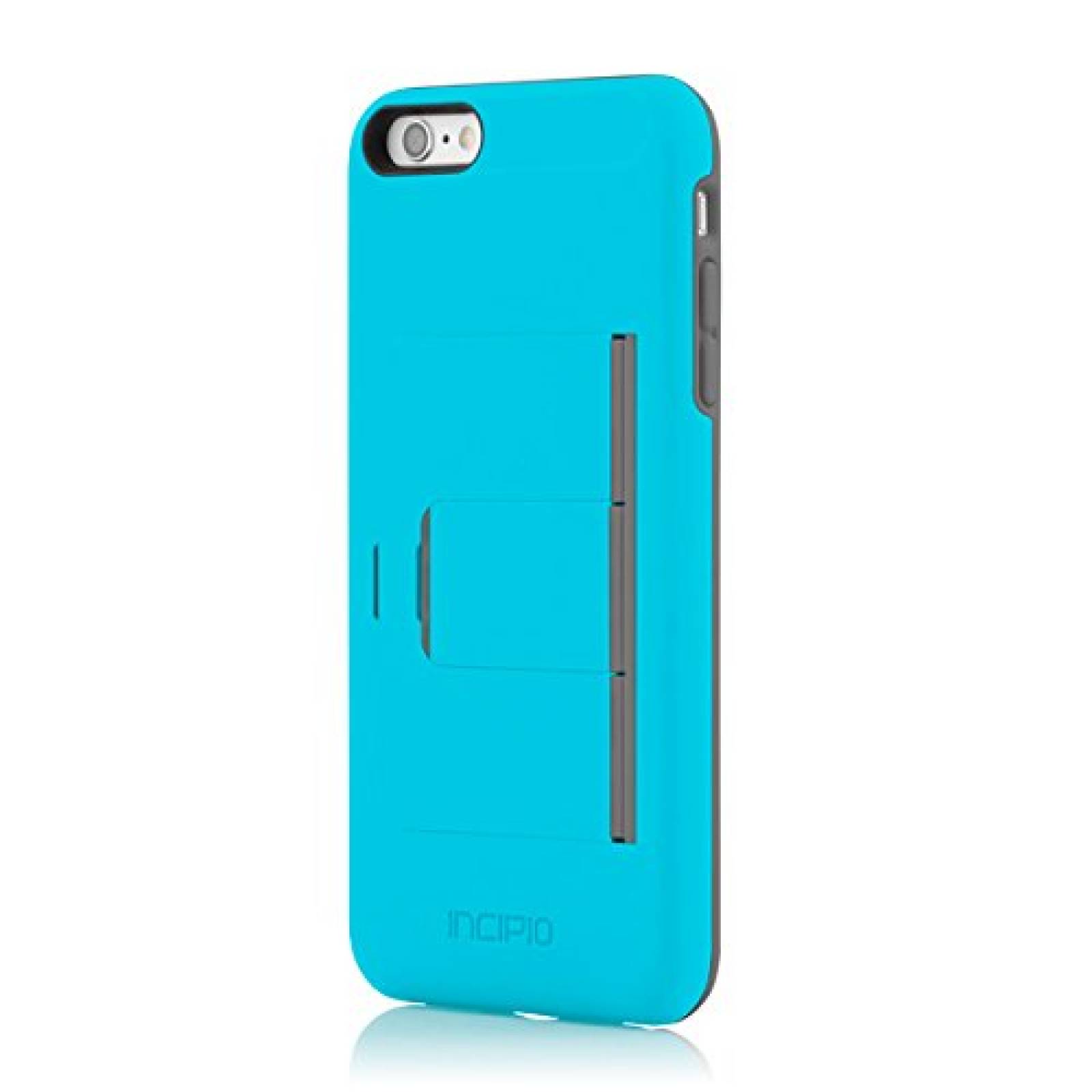 Funda Incipio iPhone 6S Plus Case, Stowaway [Kickstand][  Blue/Gray