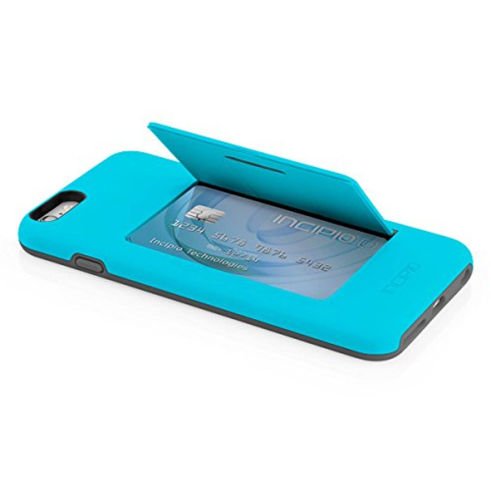 Funda Incipio iPhone 6S Plus Case, Stowaway [Kickstand][  Blue/Gray