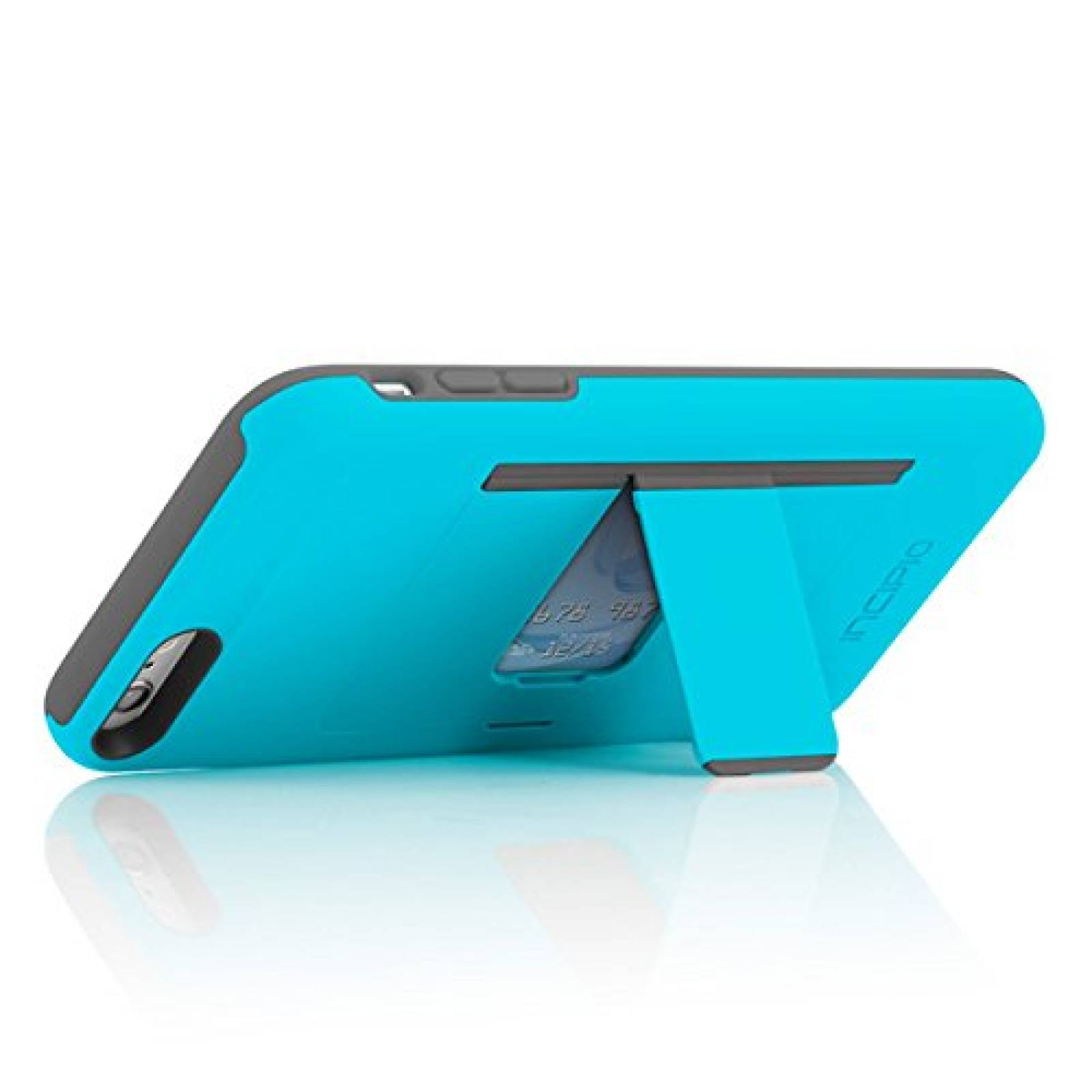 Funda Incipio iPhone 6S Plus Case, Stowaway [Kickstand][  Blue/Gray