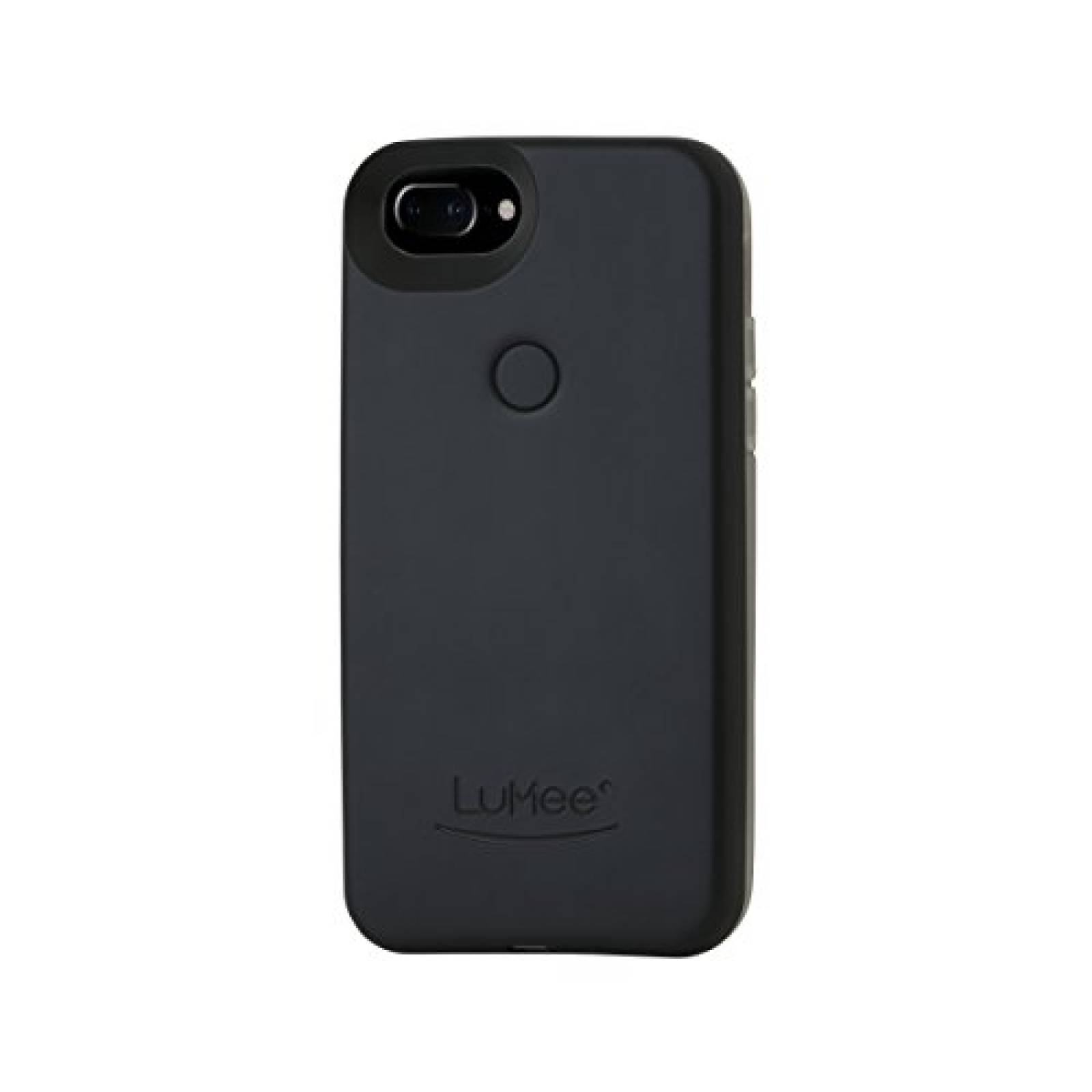 Funda LuMee Two, Carcasa iluminada para teléfono Celular Negro Mate