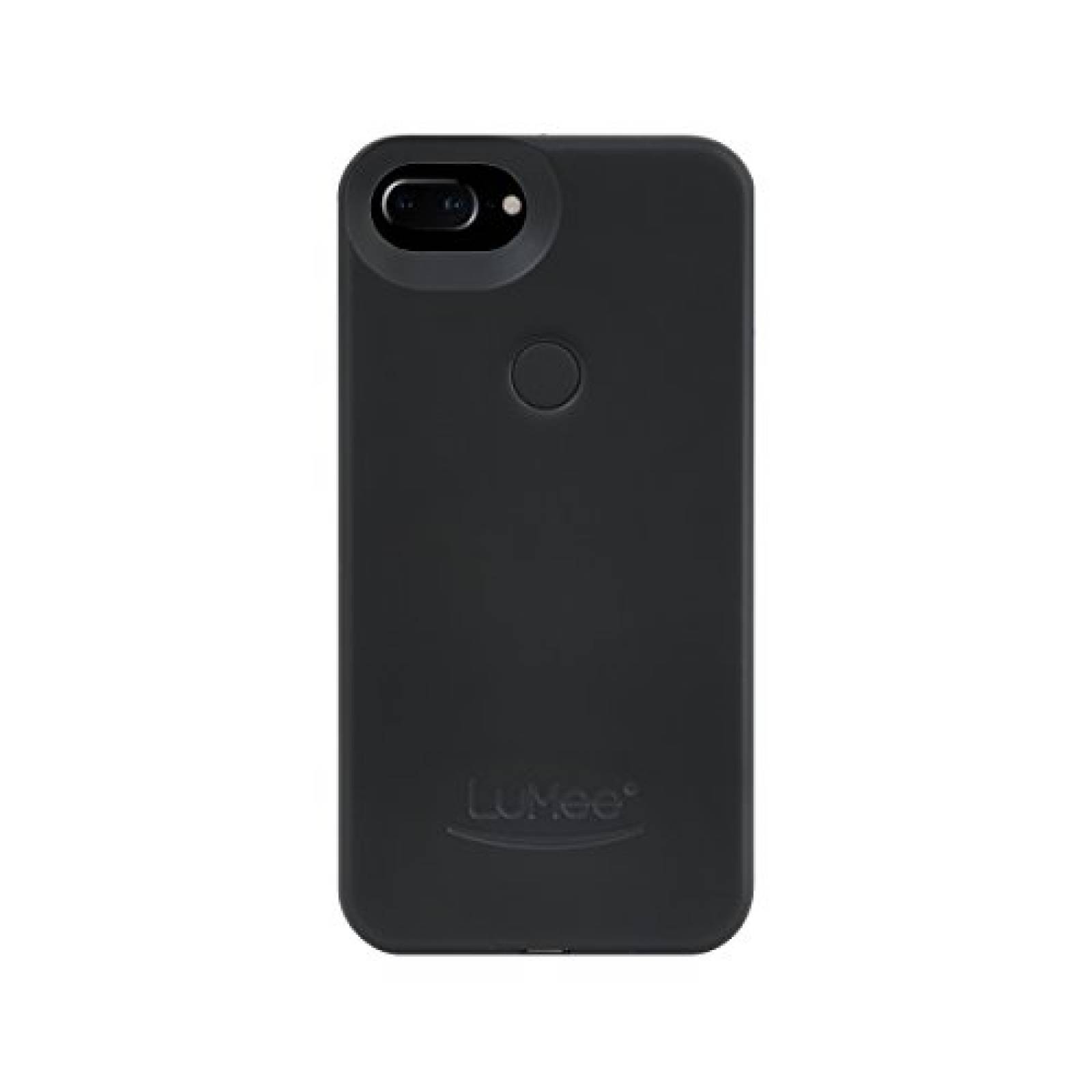 Funda LuMee Two, Carcasa iluminada para teléfono Celular Negro Mate