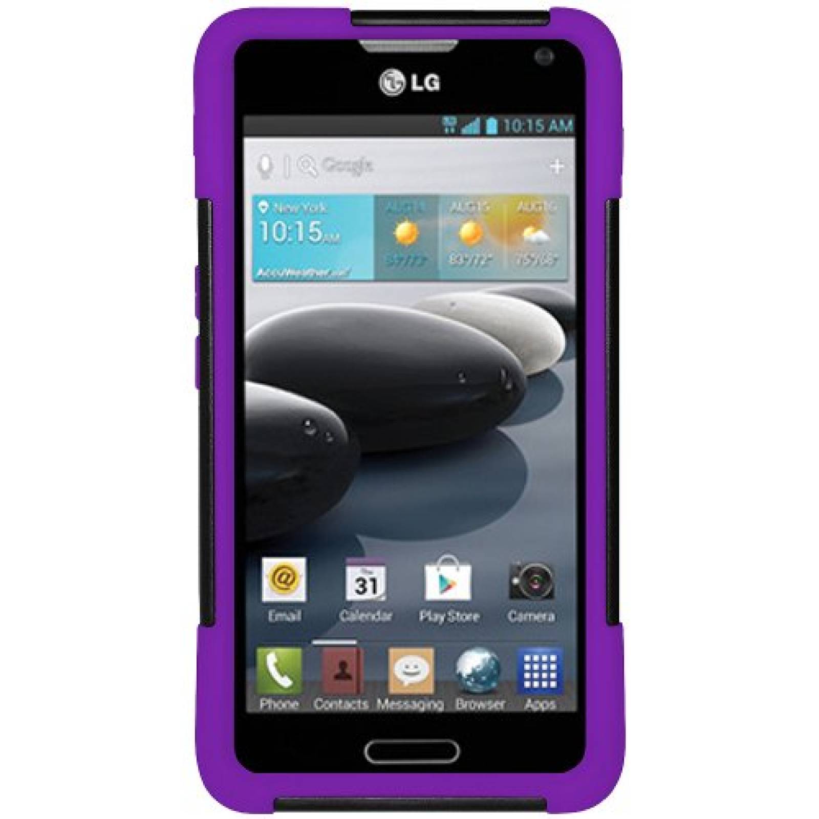 Funda Amzer AMZ96293 Double Layer Hybrid Case Cover with ark Purple